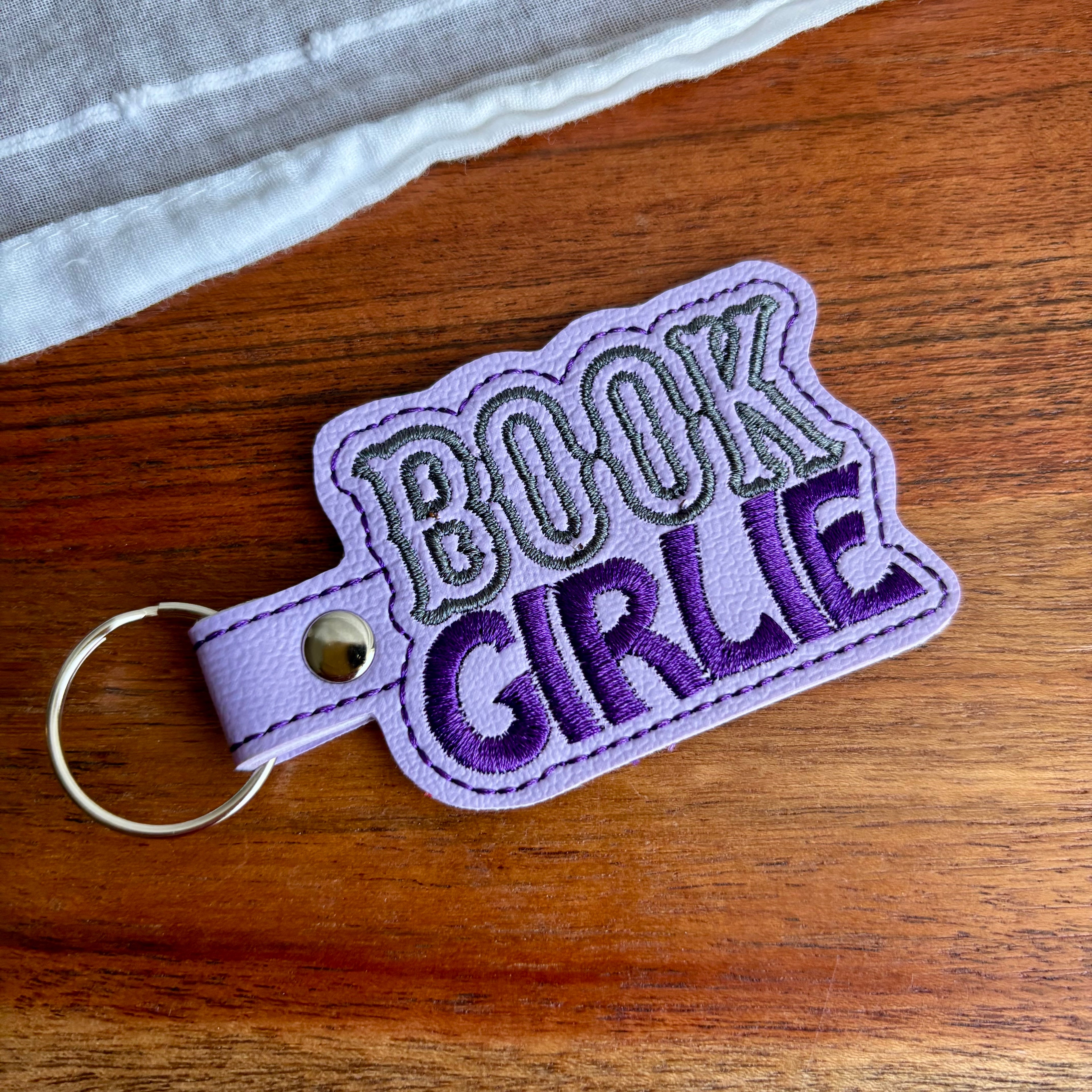 Book Girlie Keychain