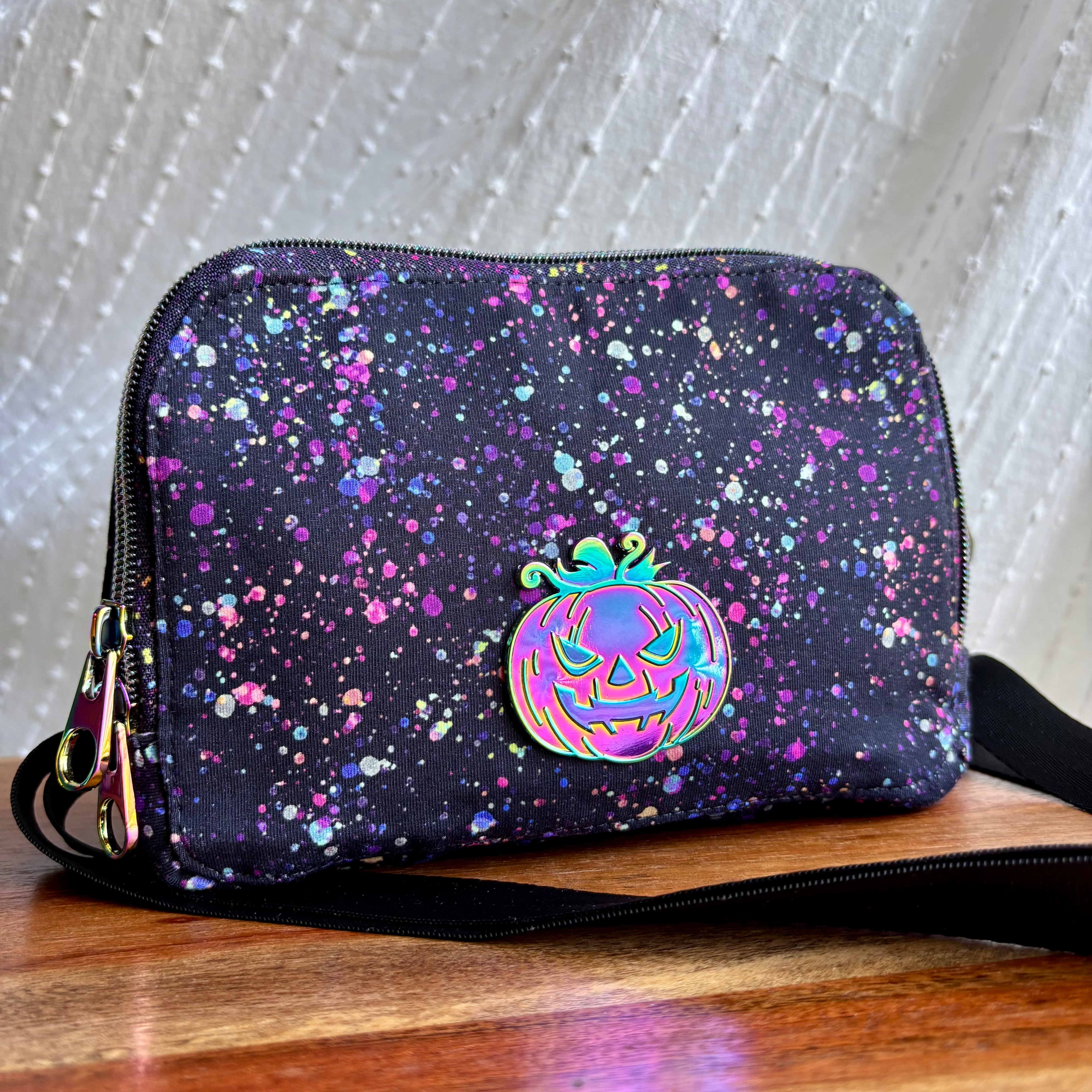 Rainbow Pumpkin Sling Bag