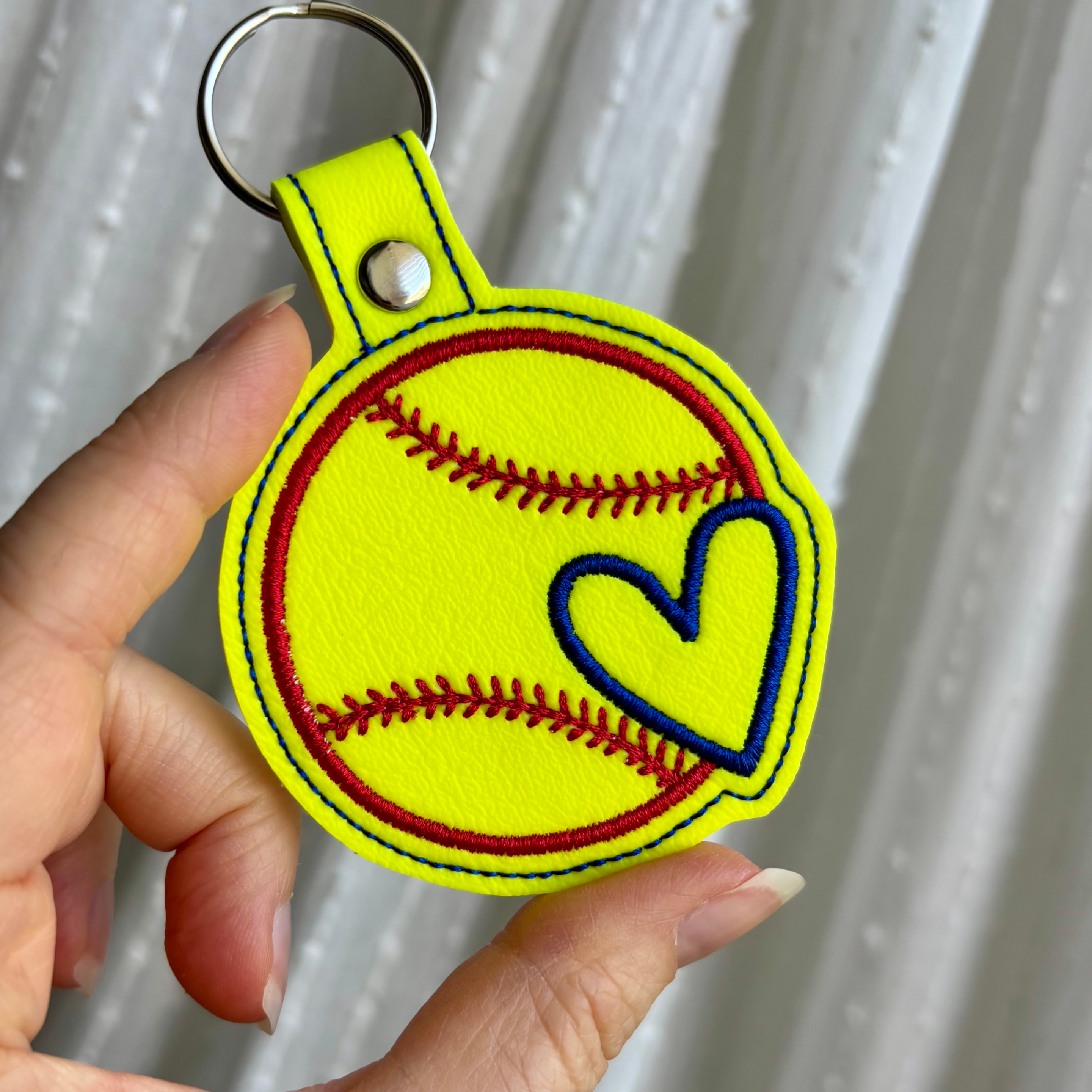 Softball Keychain
