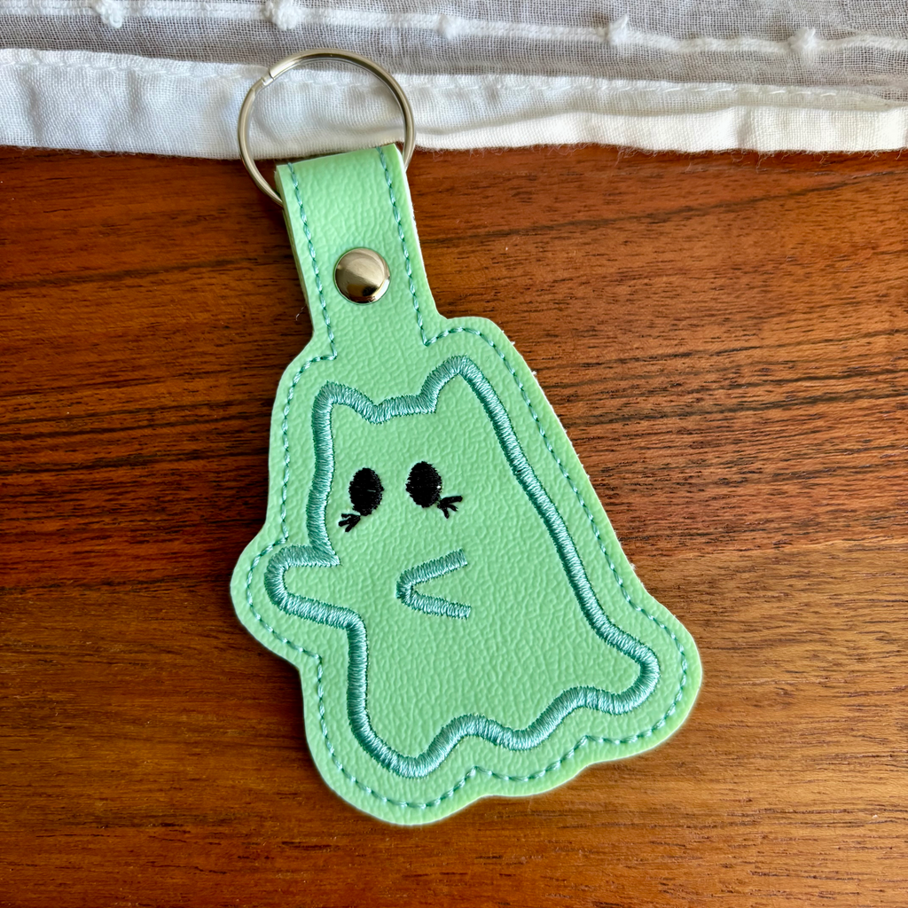 Ghost Kitty Keychain
