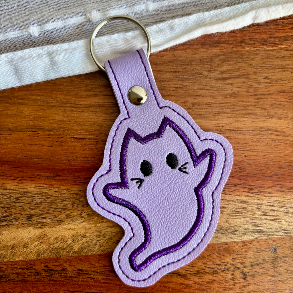 Ghost Kitty Keychain