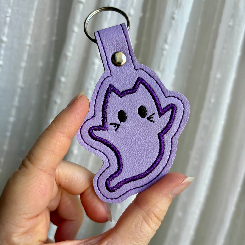 Ghost Kitty Keychain