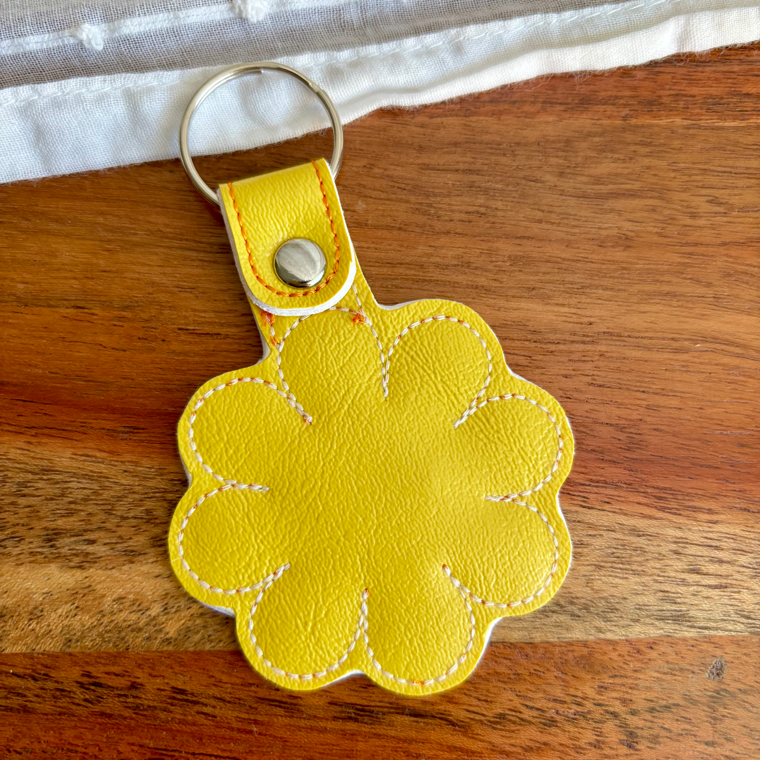 Pumpkin Flower Keychain