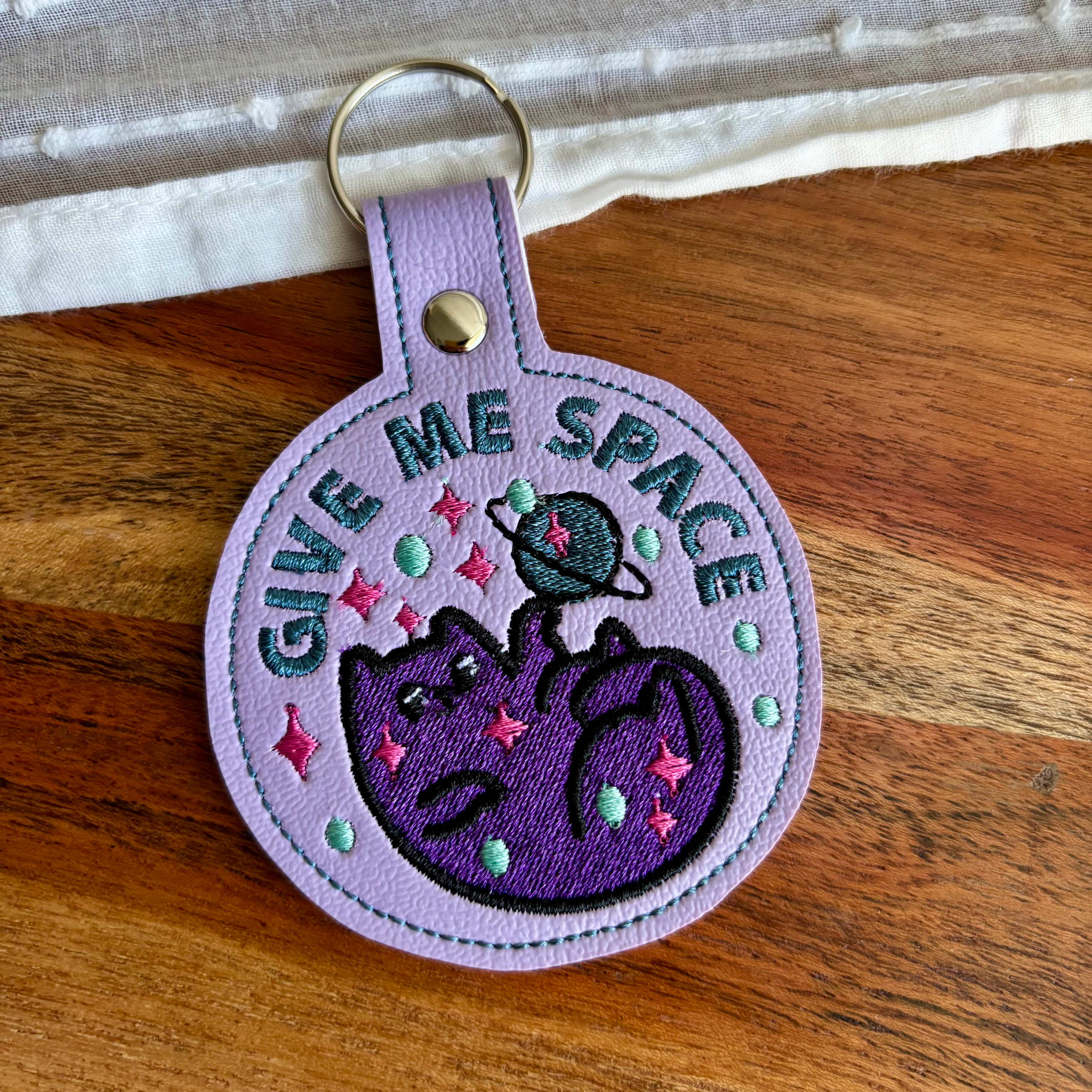 Space Cat Keychain