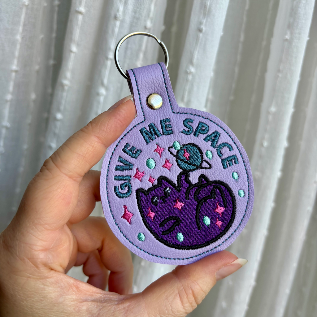 Space Cat Keychain