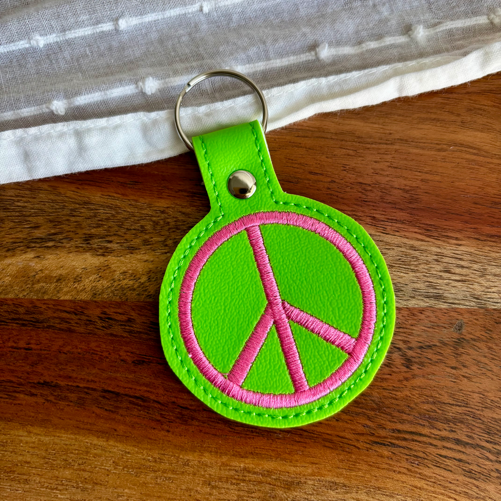Peace Sign Keychain