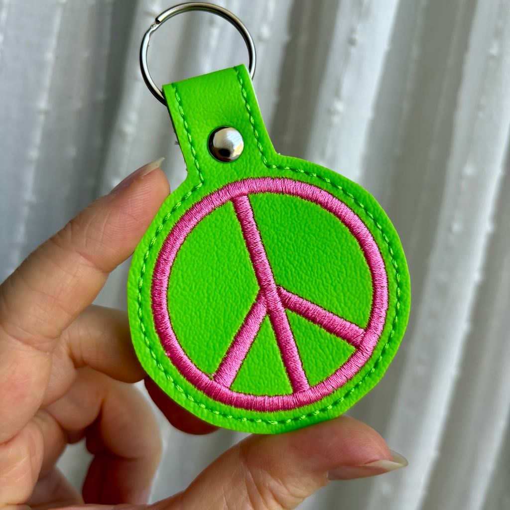 Peace Sign Keychain