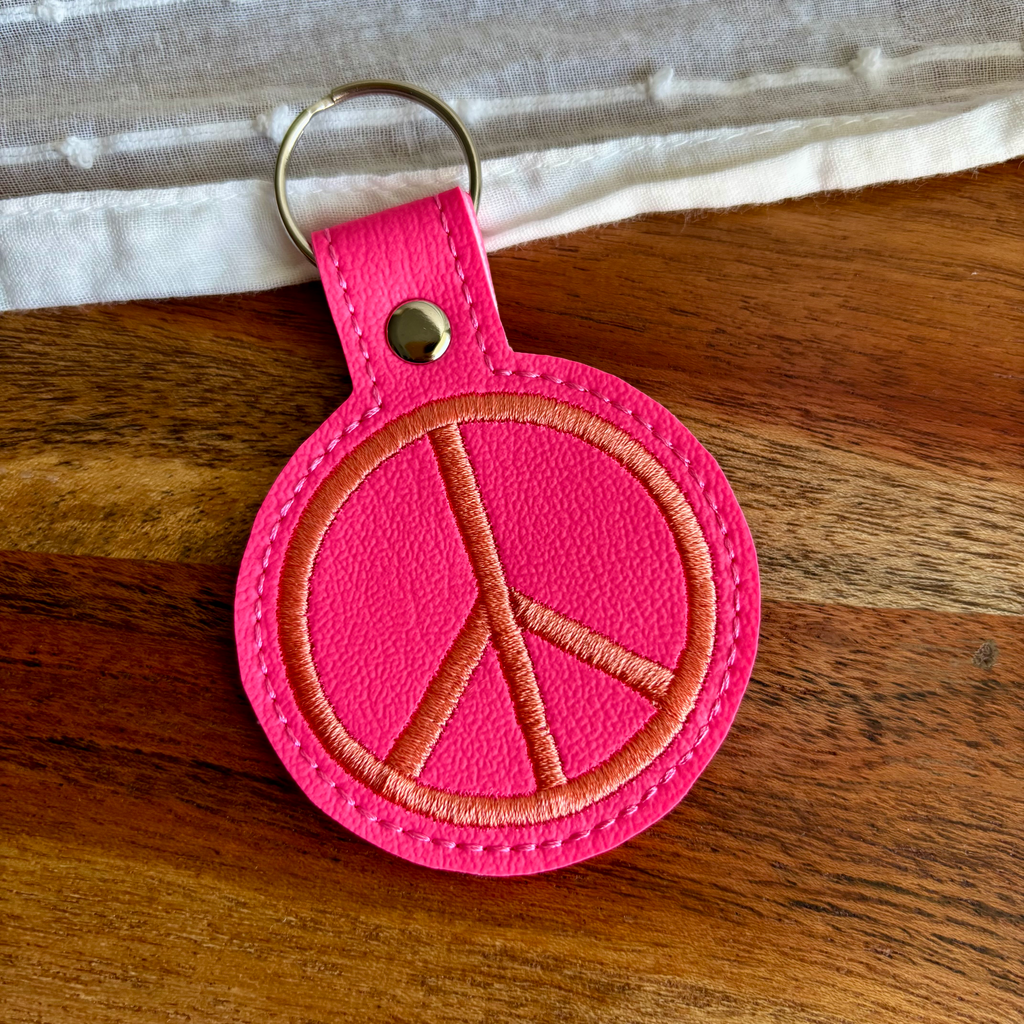 Peace Sign Keychain
