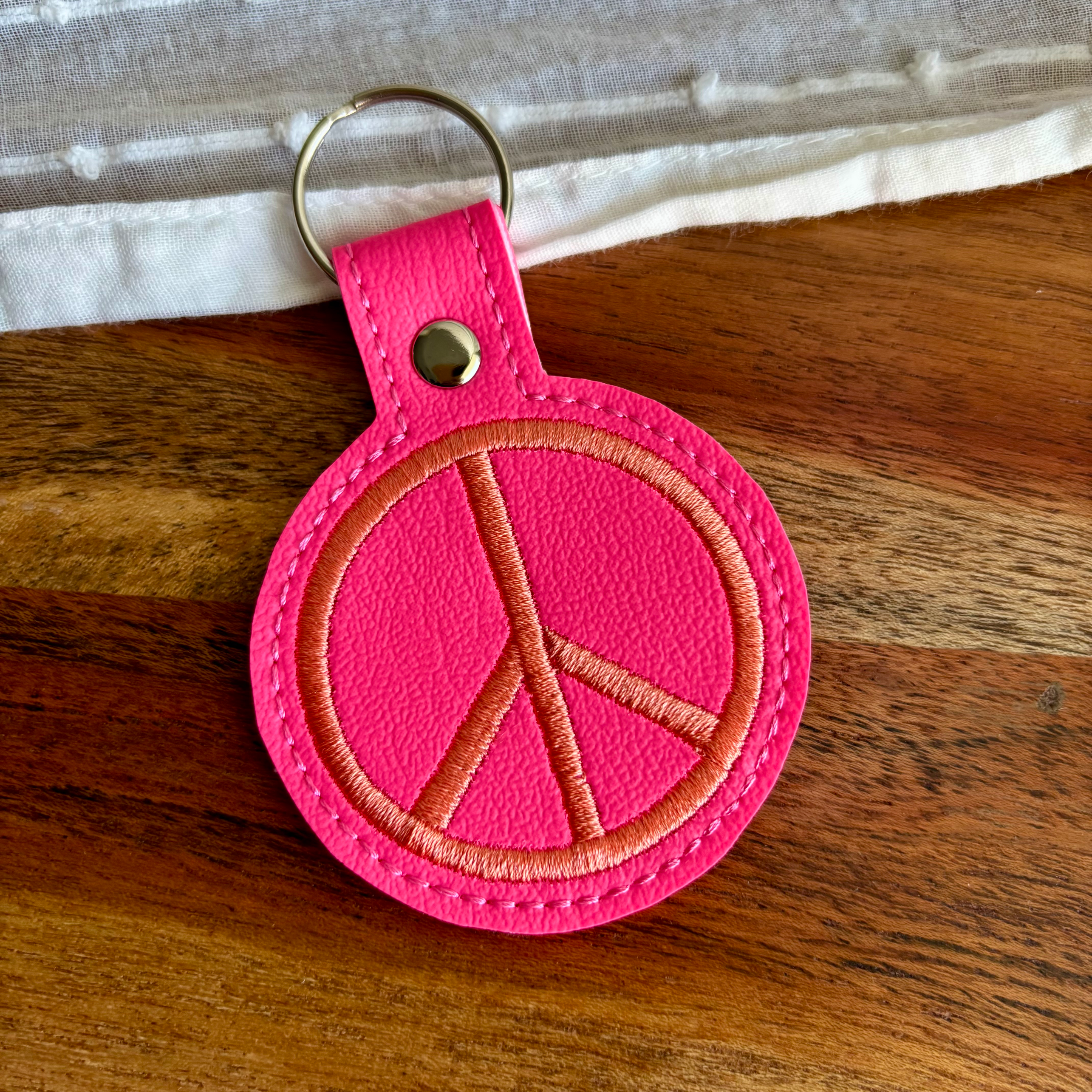 Peace Sign Keychain