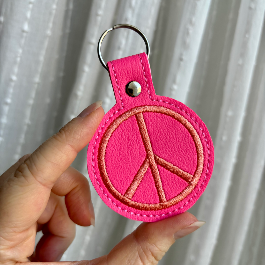 Peace Sign Keychain
