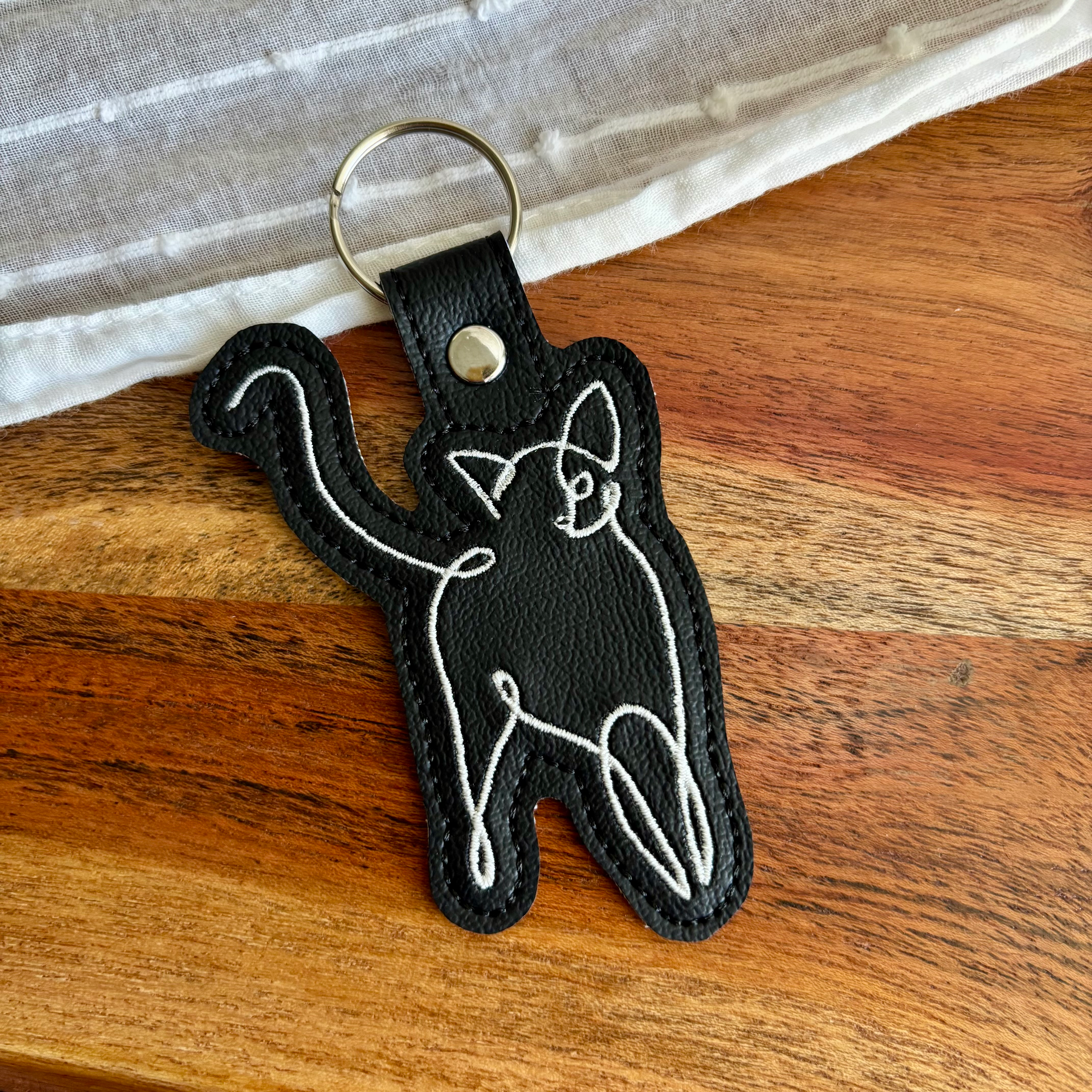 Black Cat Keychain