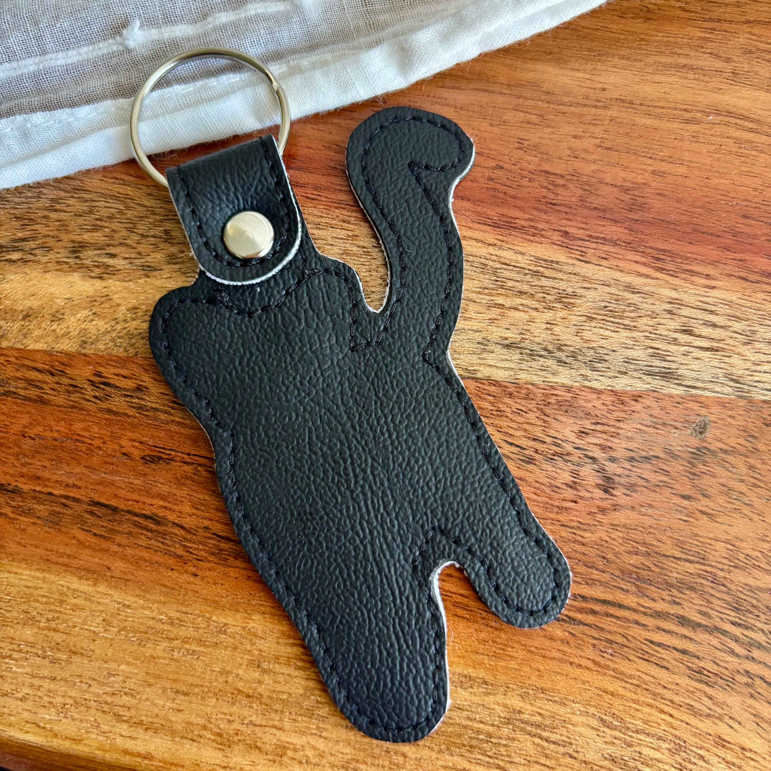Black Cat Keychain