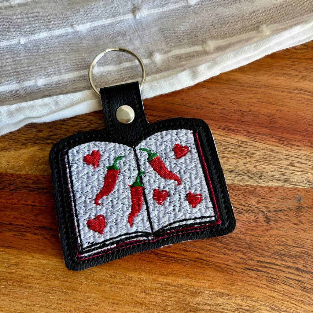 Spicy Book Keychain