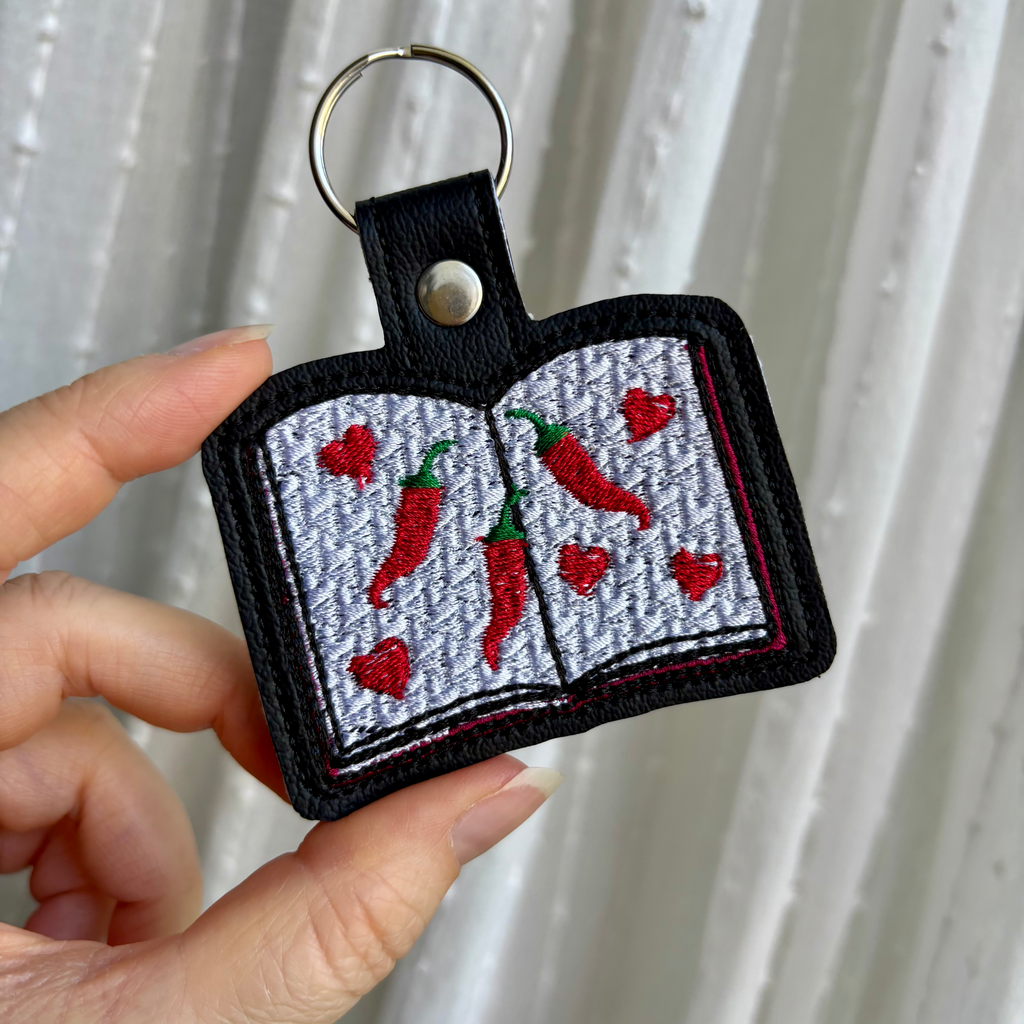 Spicy Book Keychain