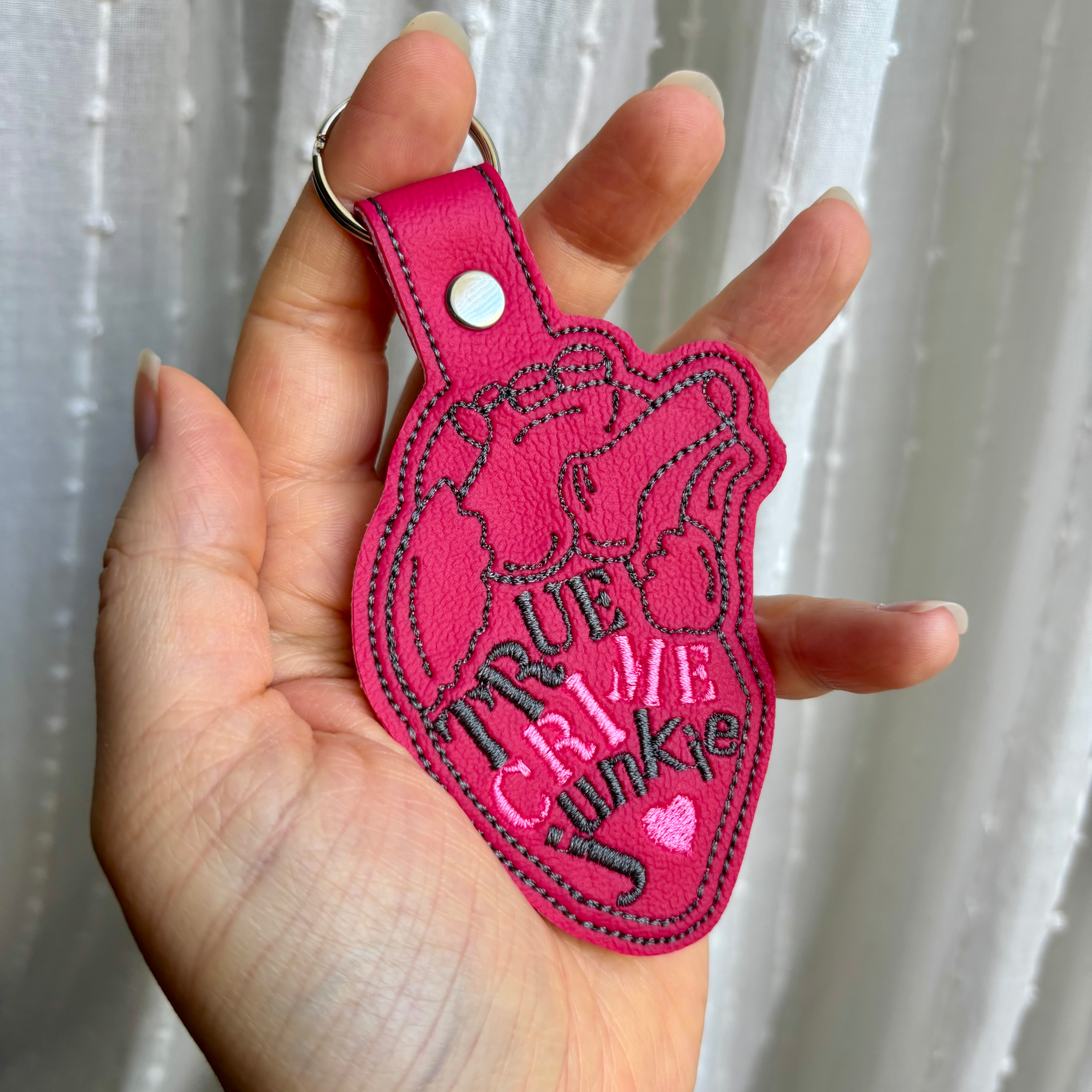 True Crime Junkie Keychain