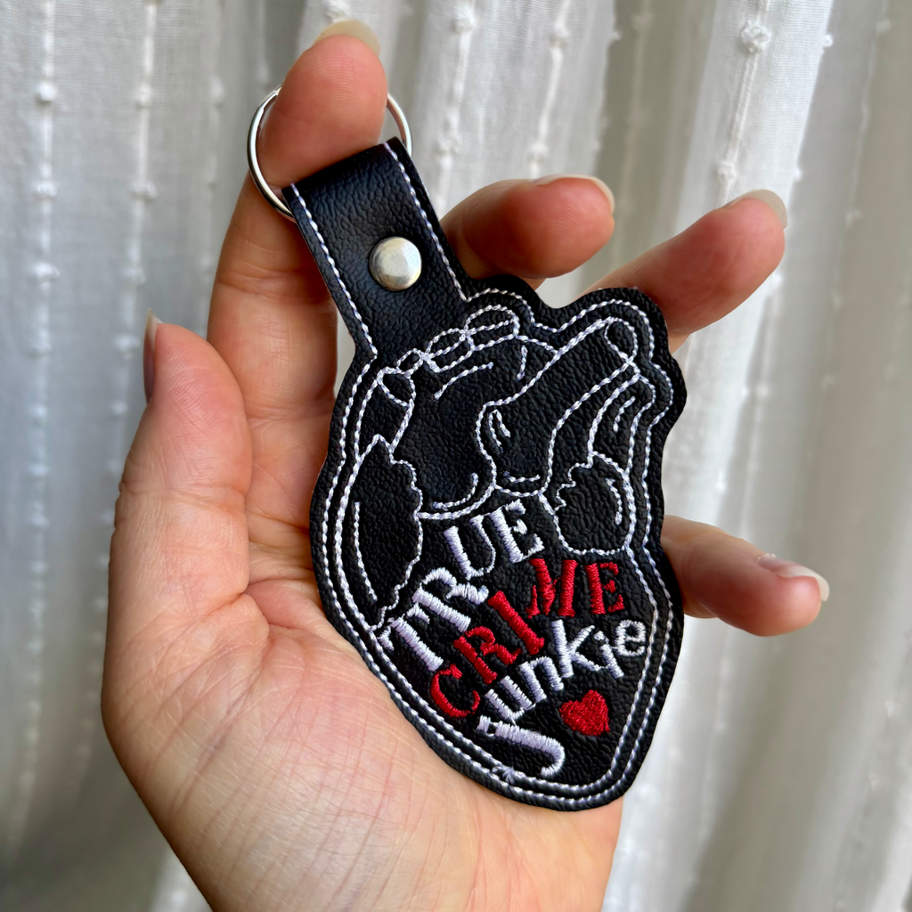 True Crime Junkie Keychain