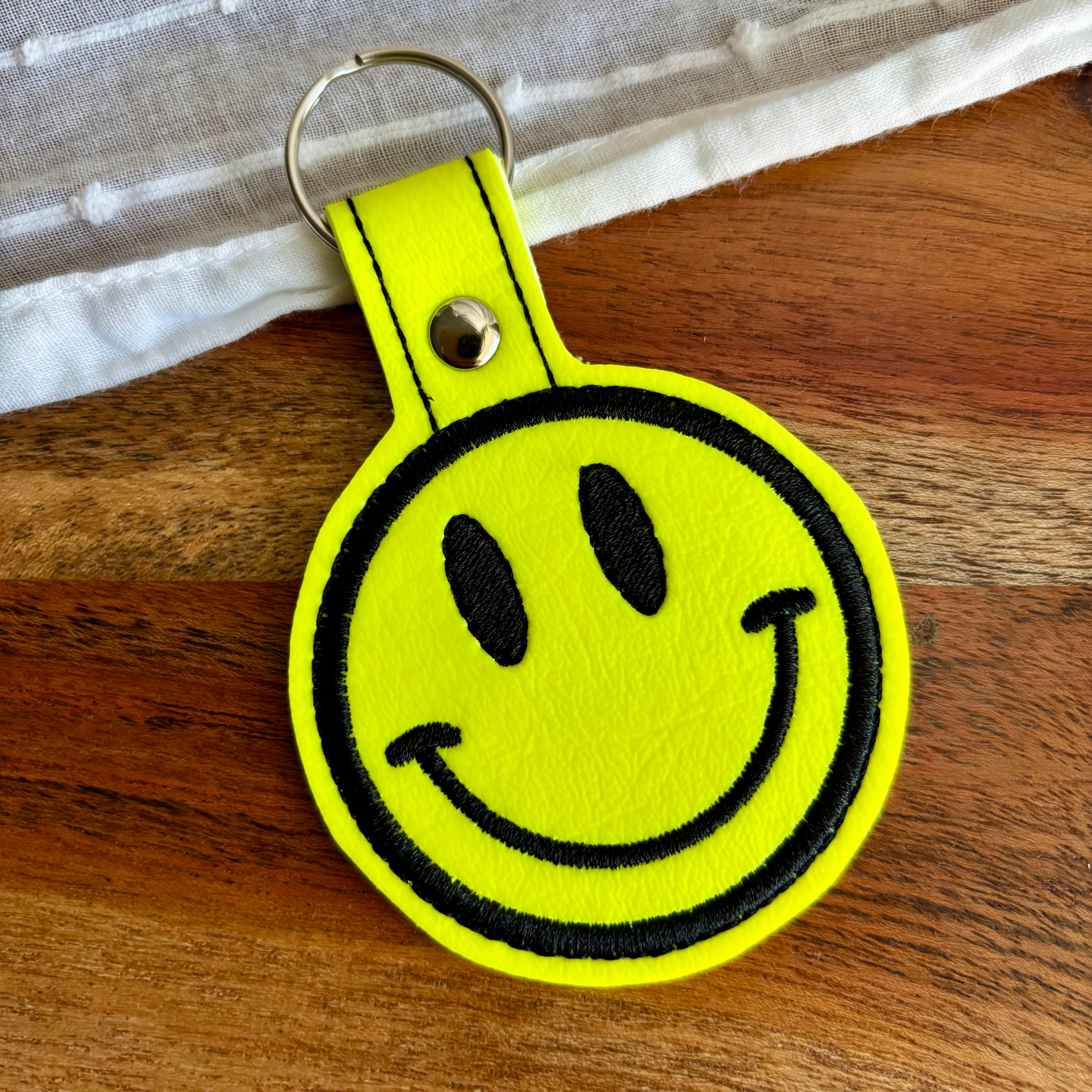 Happy Face Keychain