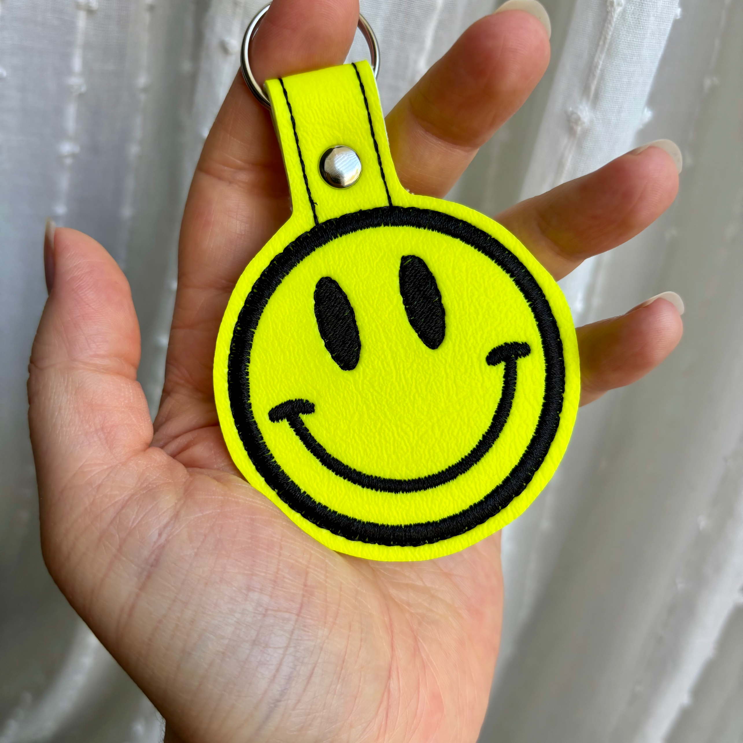 Happy Face Keychain