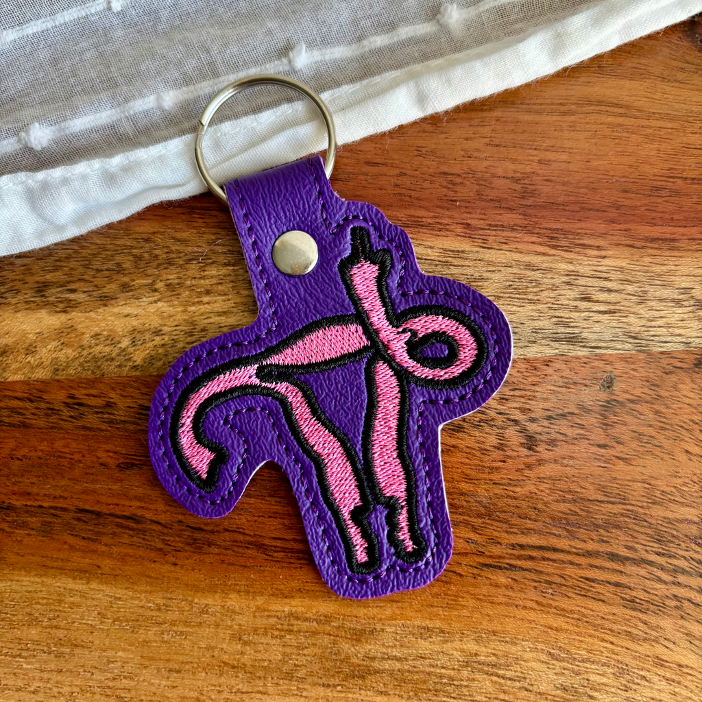 Angry Uterus Keychain