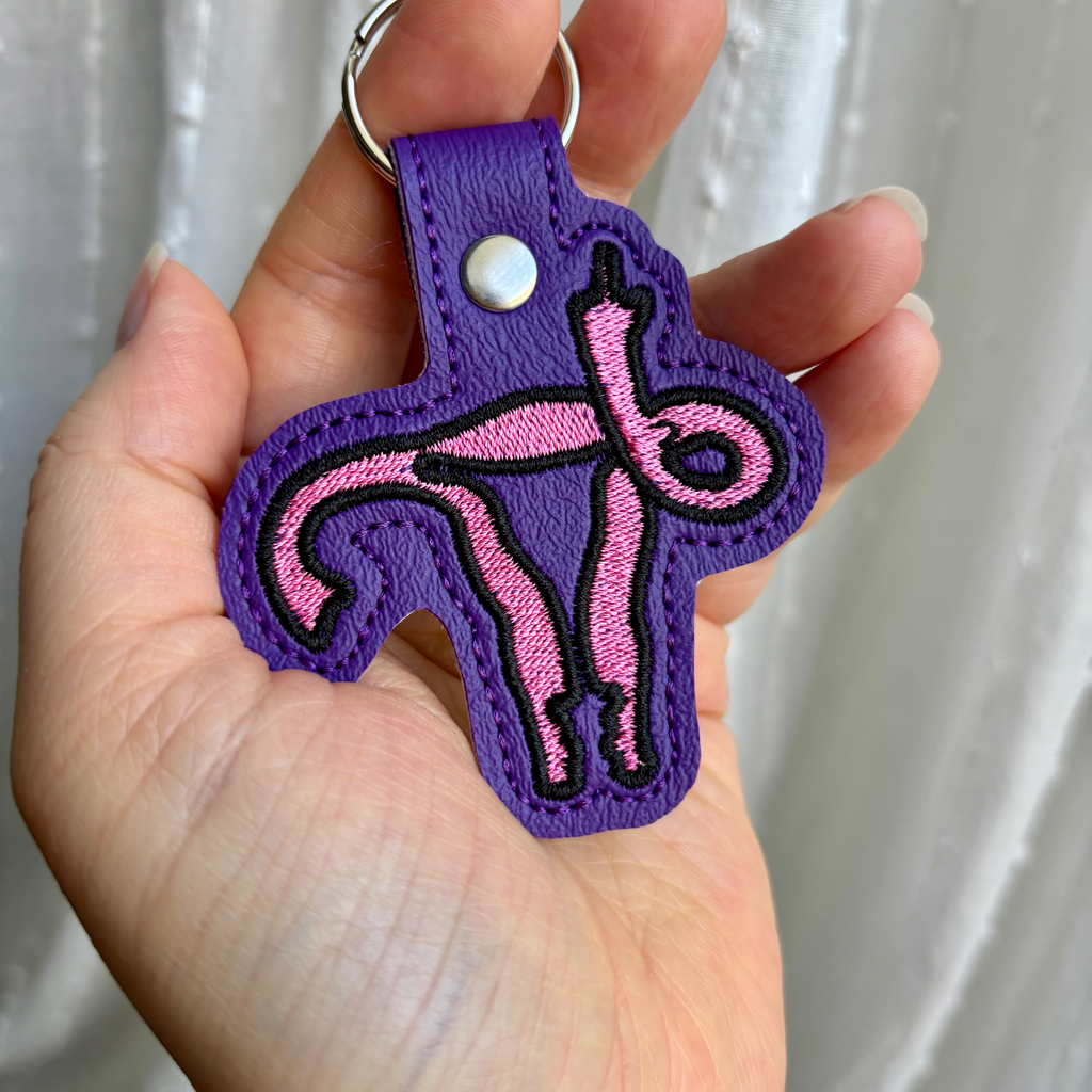 Angry Uterus Keychain