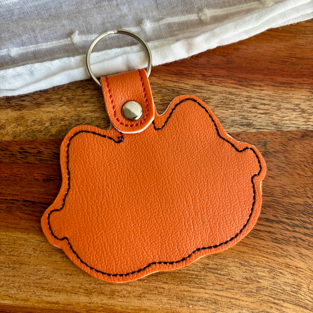 Pumpkin Kitty Keychain