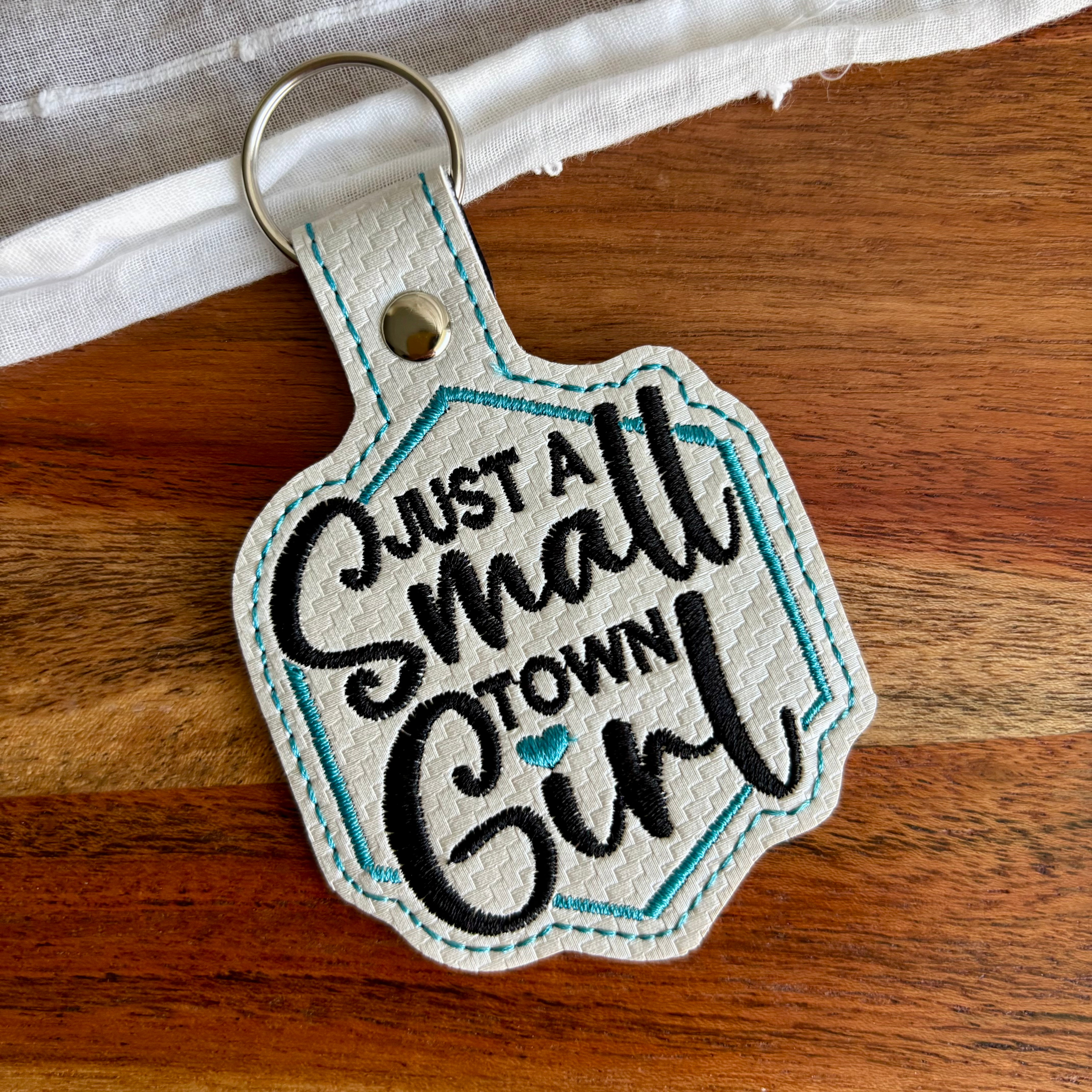 Small Town Girl Keychain