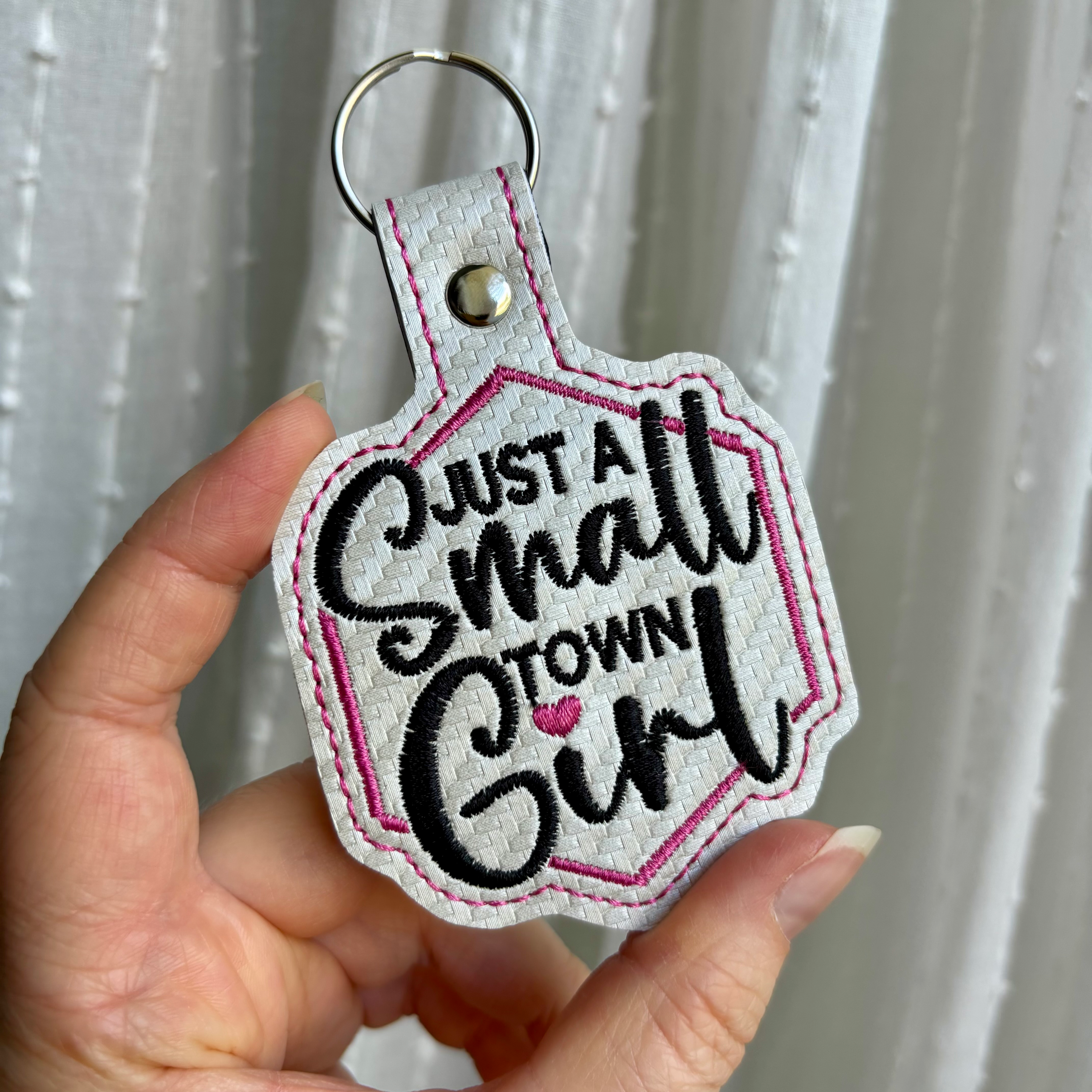 Small Town Girl Keychain