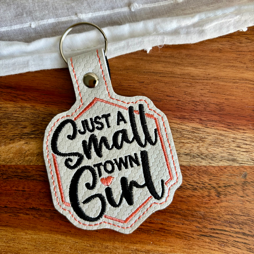 Small Town Girl Keychain