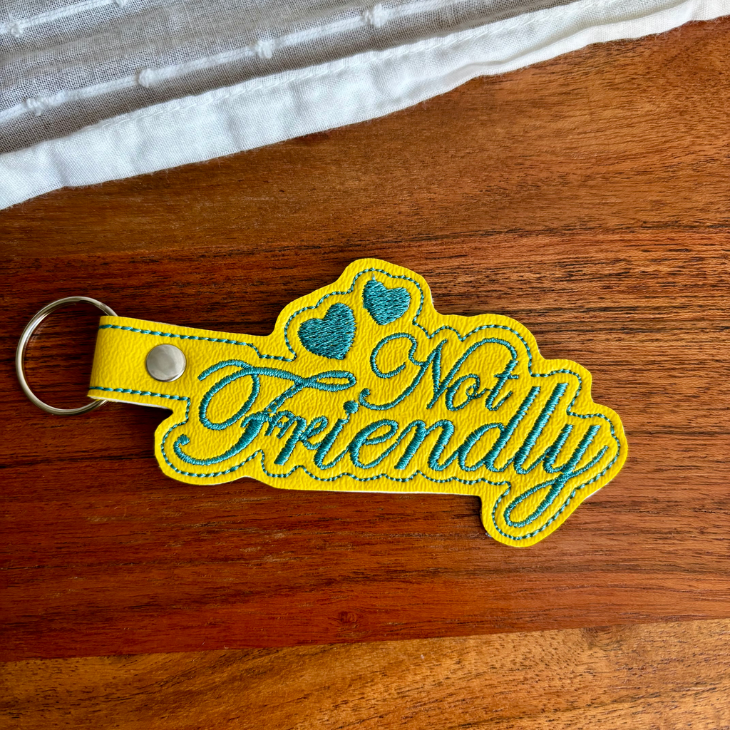 Not Friendly Keychain