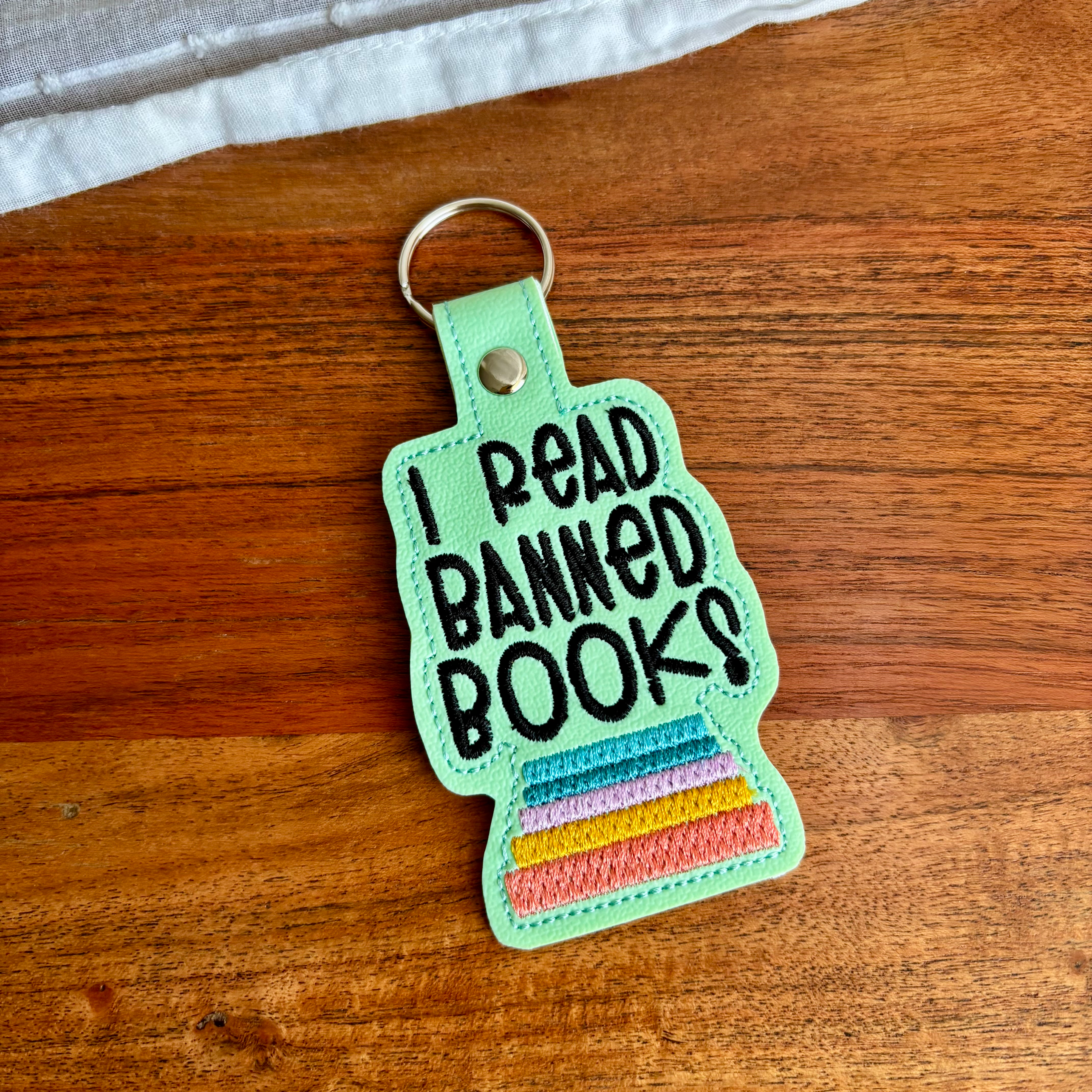 Read Banned Books Keychain