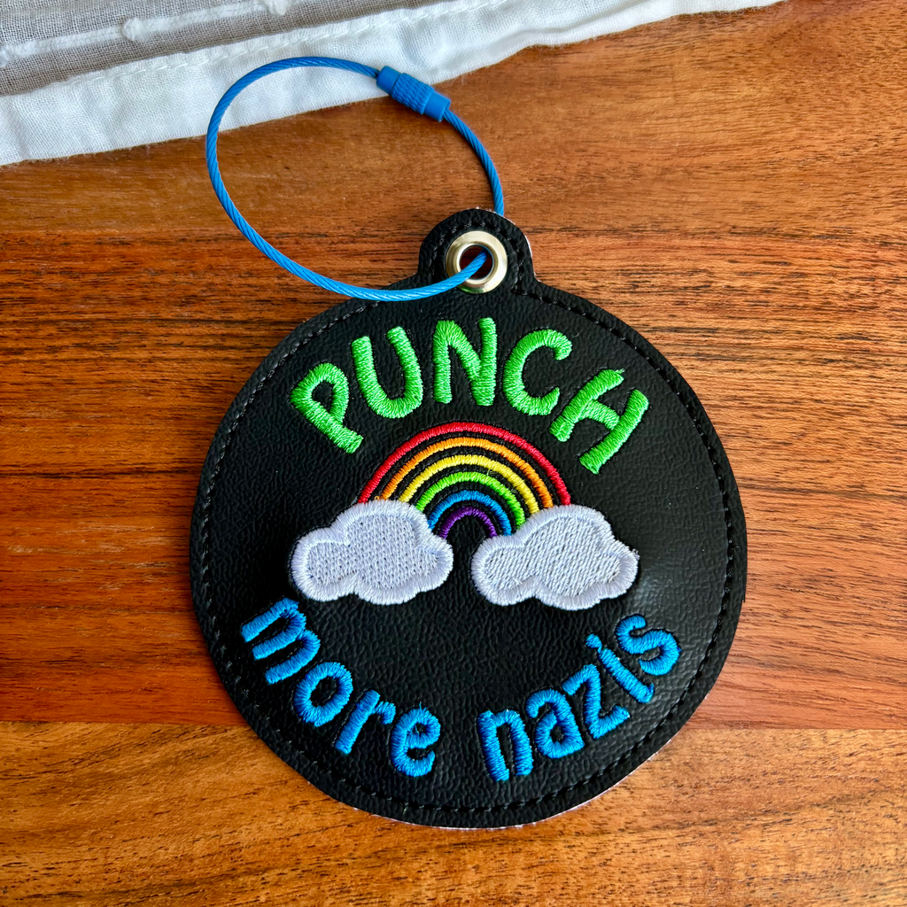 Rainbow Punch Keychain