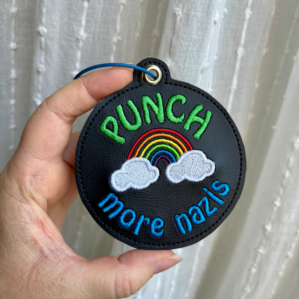 Rainbow Punch Keychain