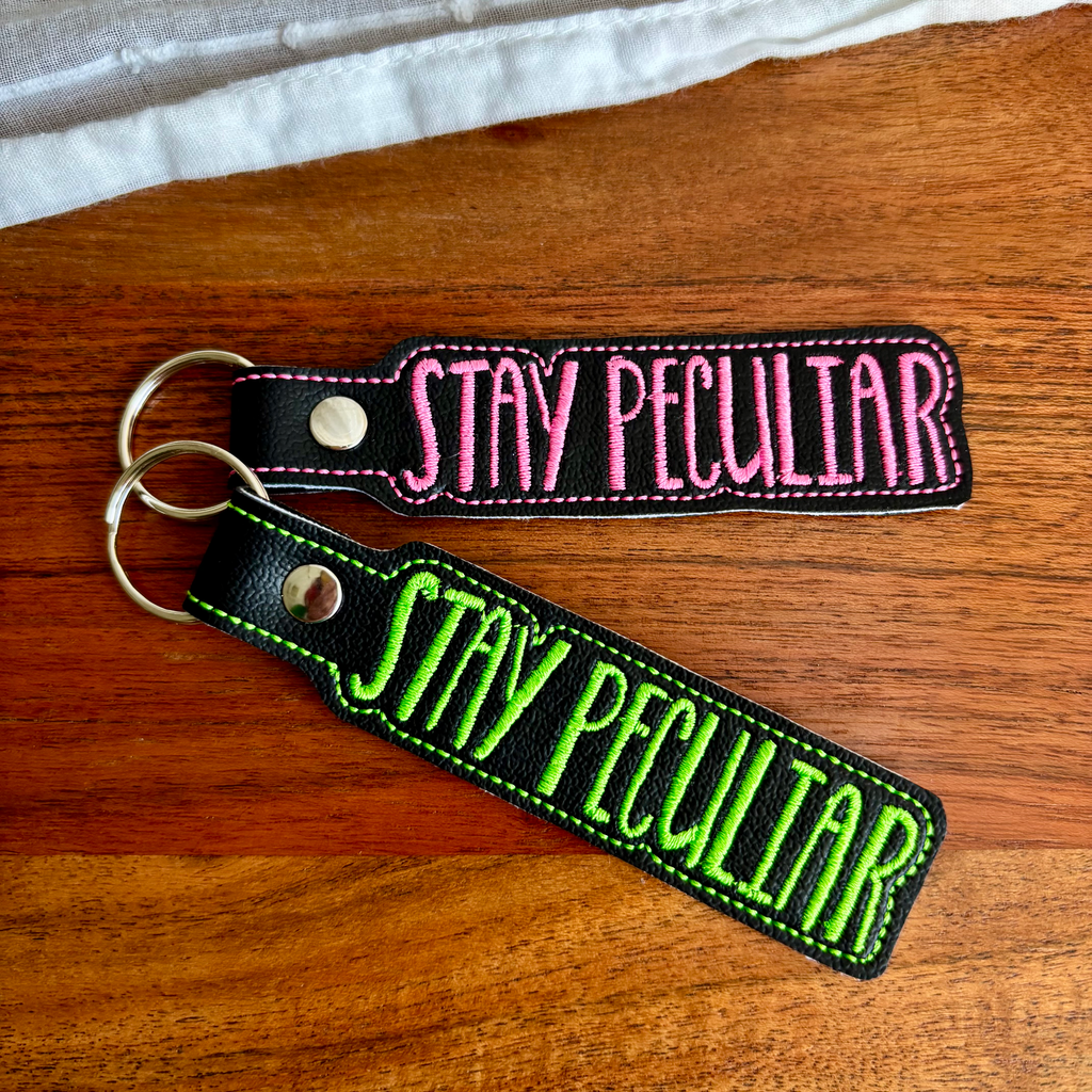 Stay Peculiar Keychain