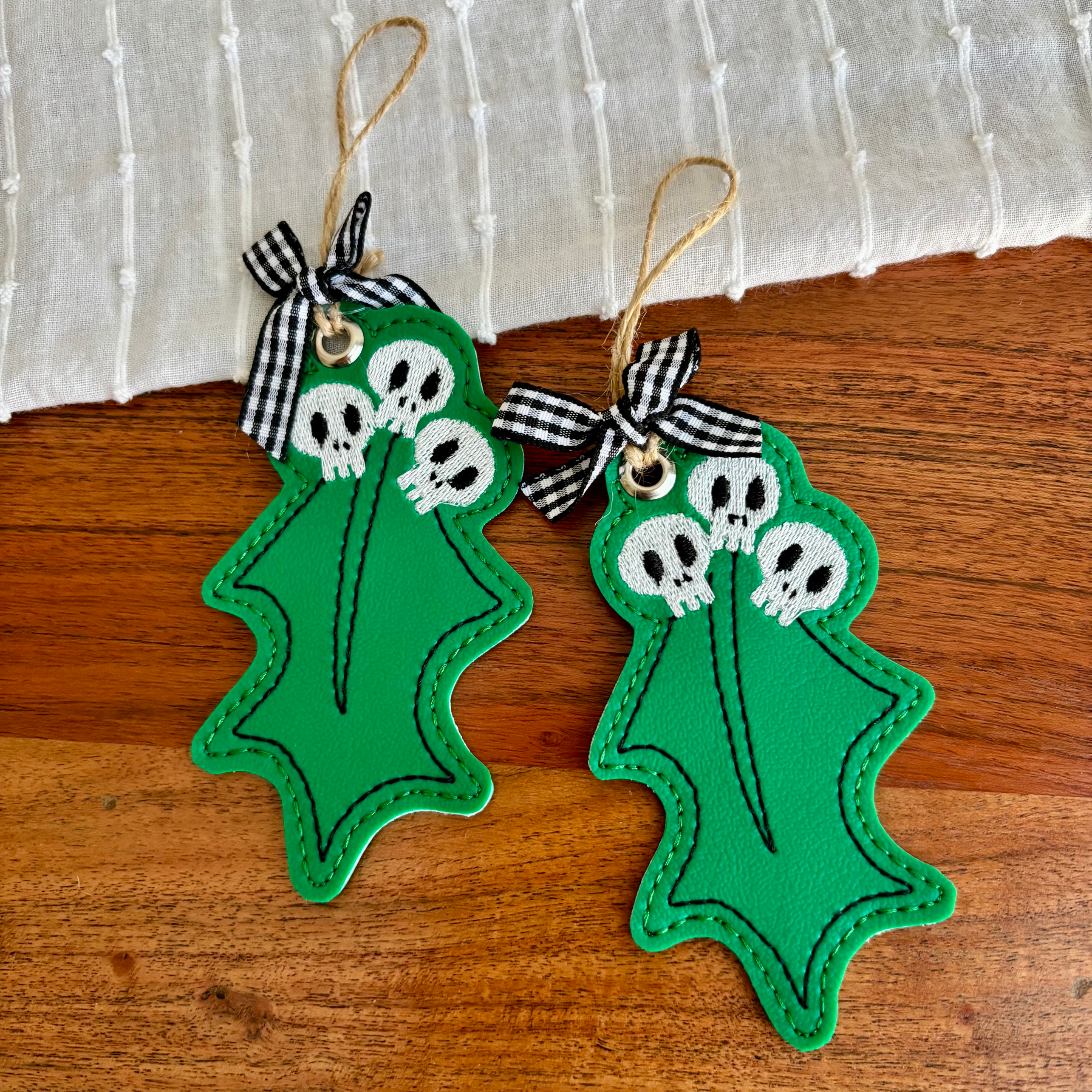 Spooky Holly Ornament