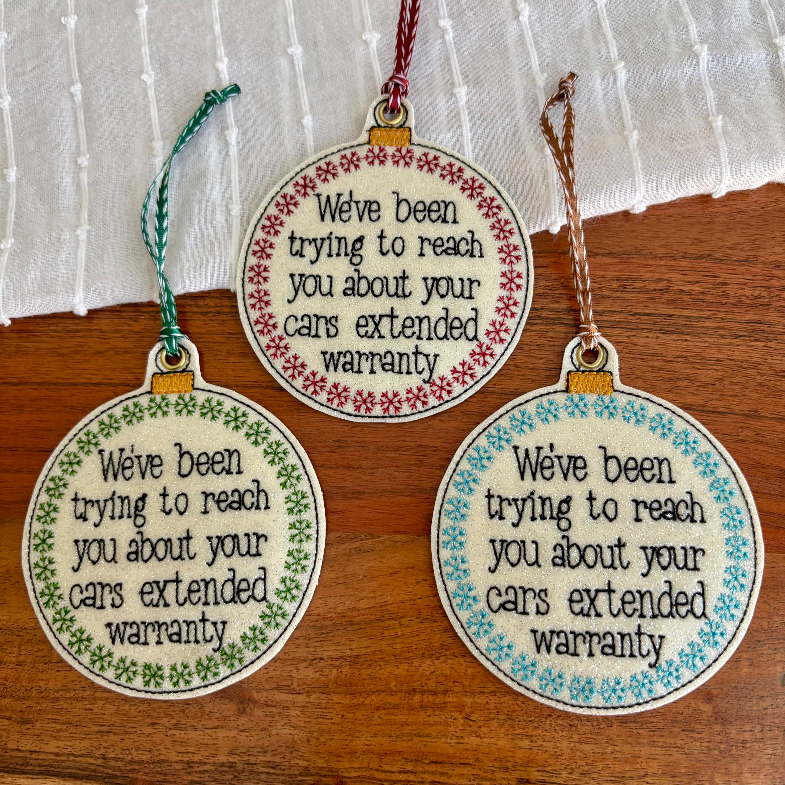 Extended Warranty Ornament