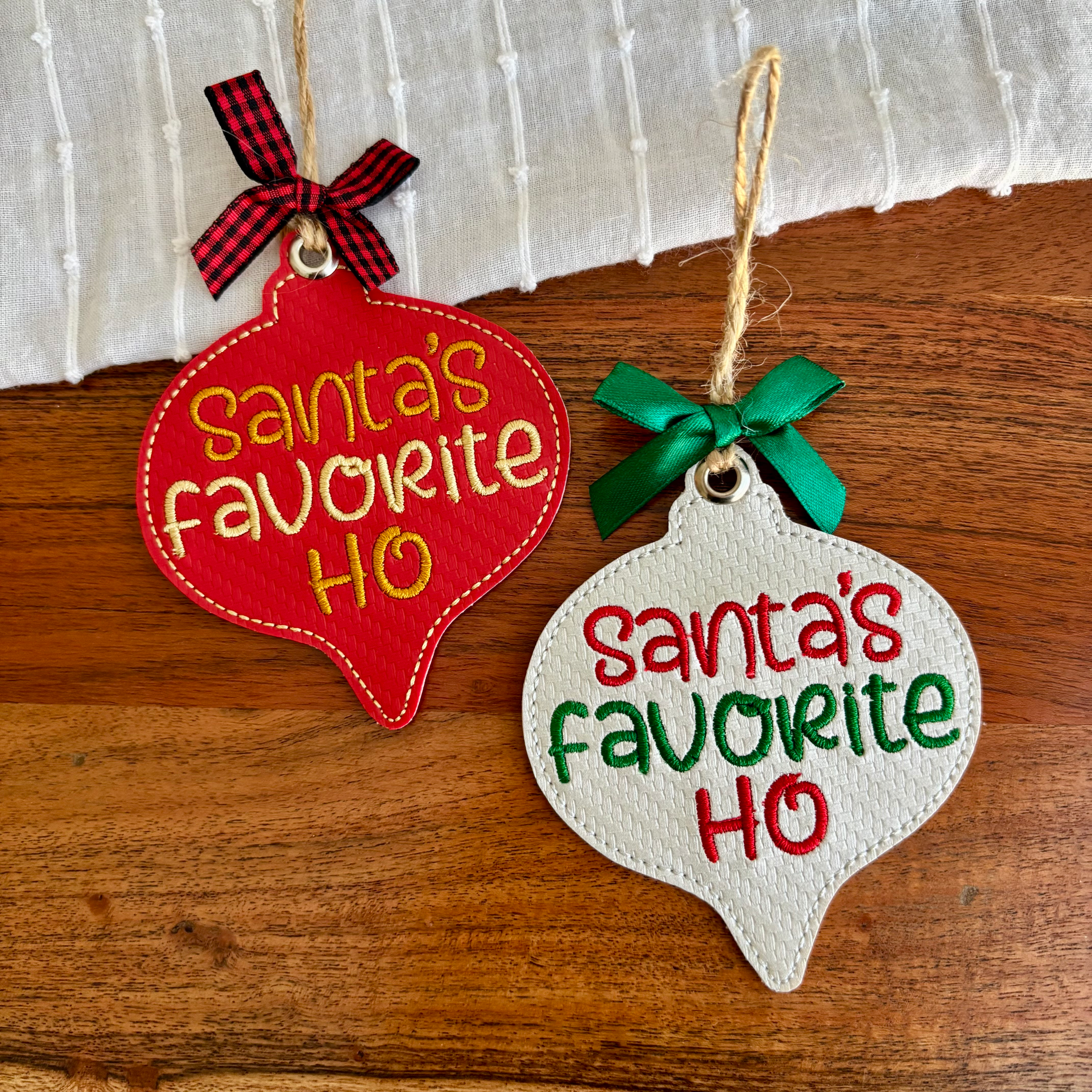 Santa's Favorite Ho Ornament