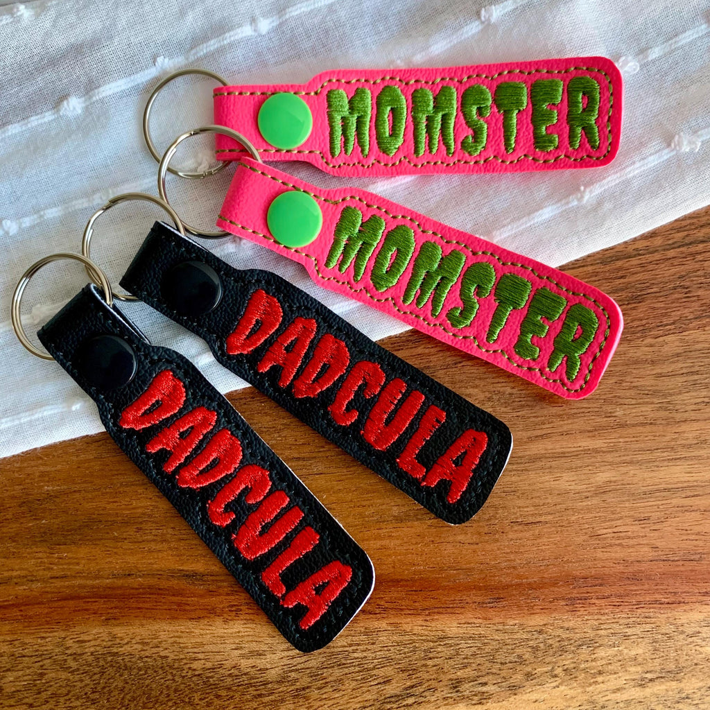 Spooky Mom & Dad Keychain
