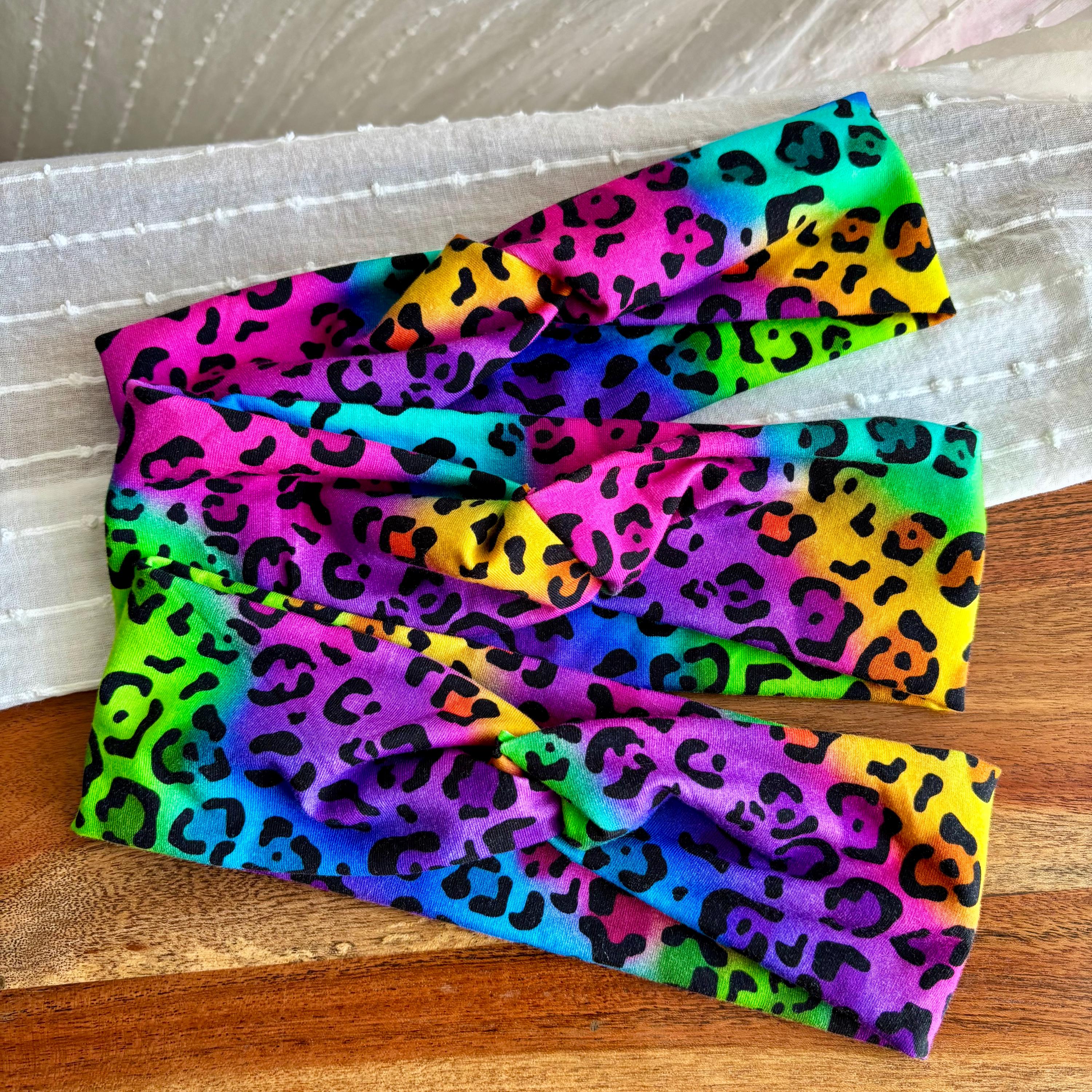 Rainbow Animal Print Headband