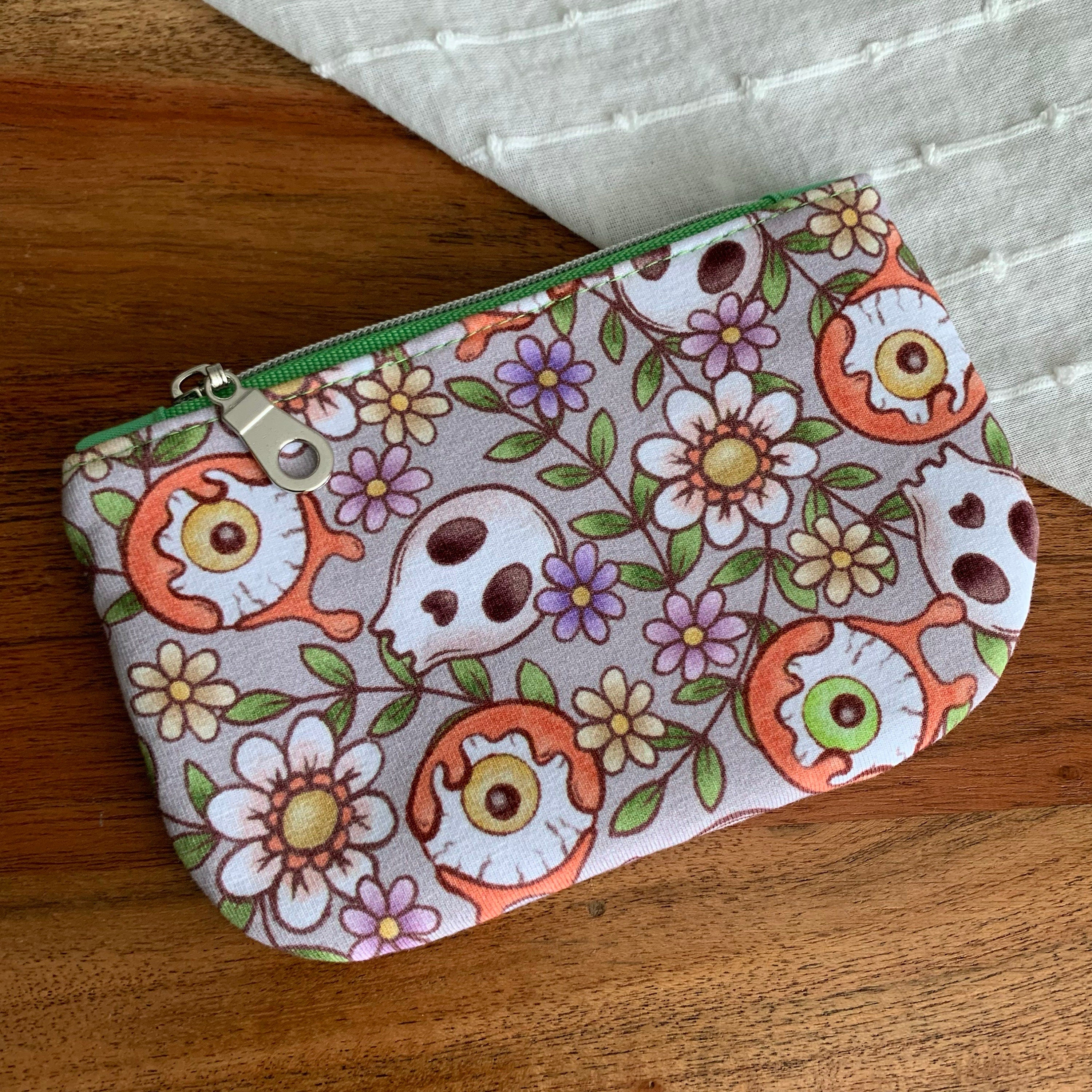 Skull and Eyeball Coin Purse