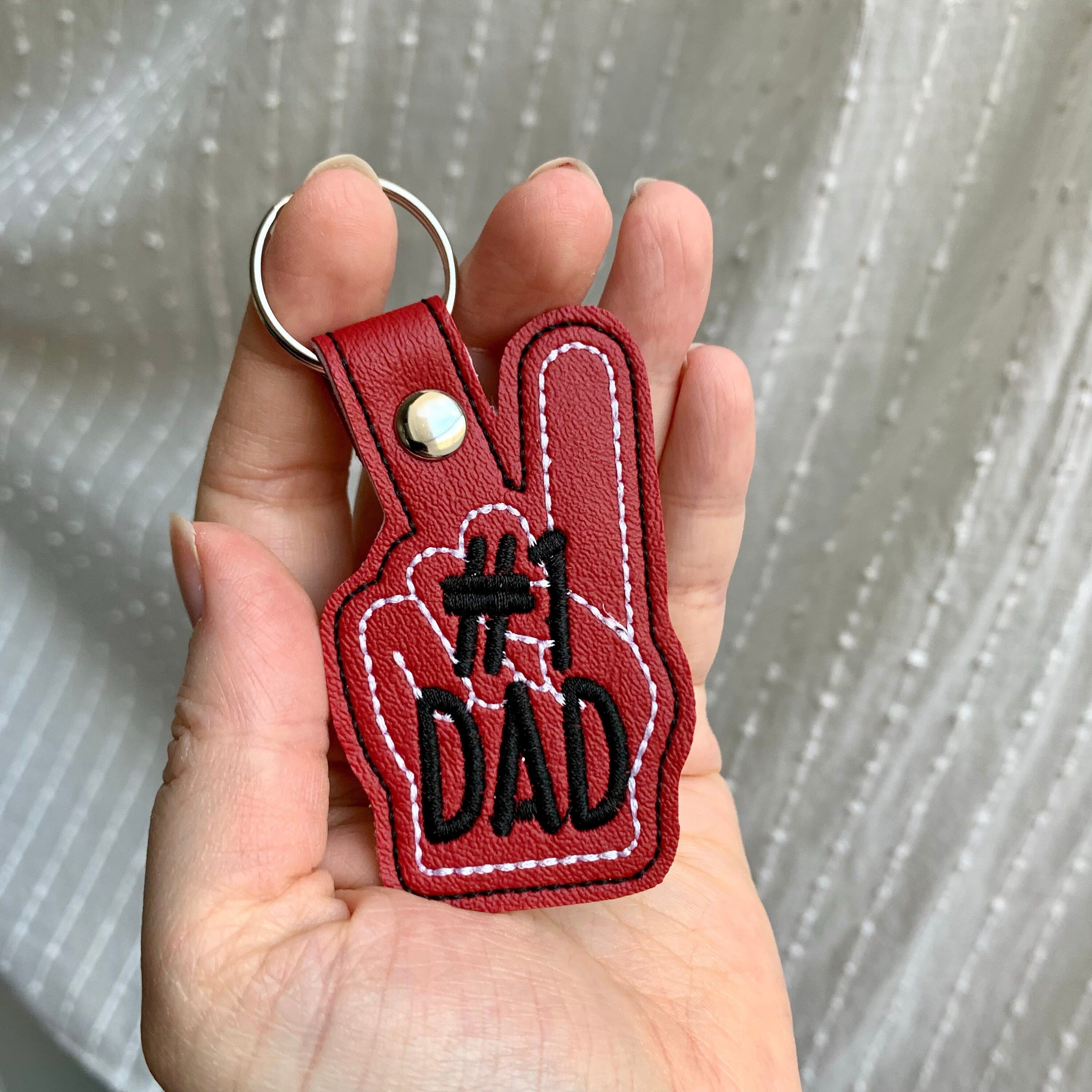 #1 Dad Keychain
