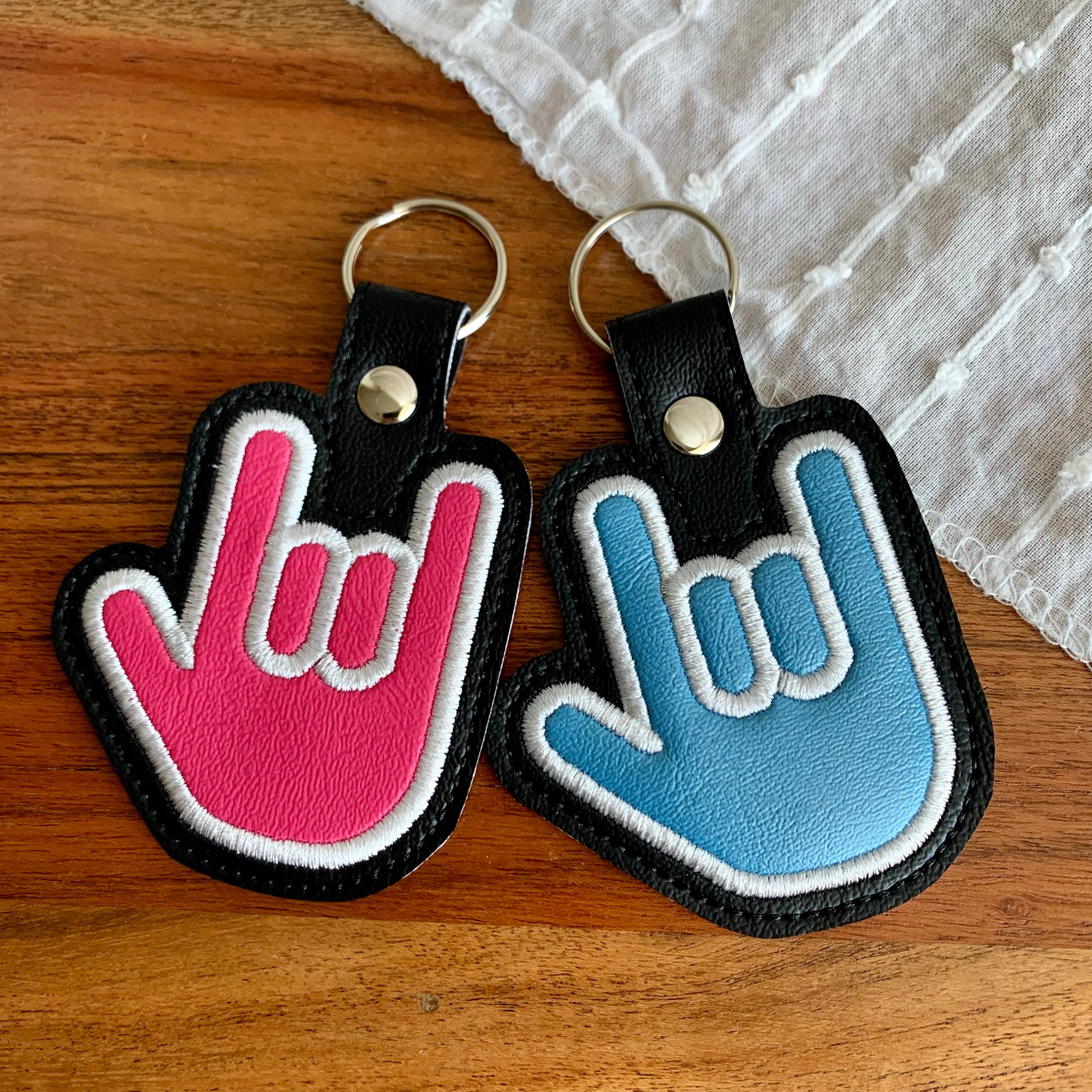 ASL I Love You Keychain