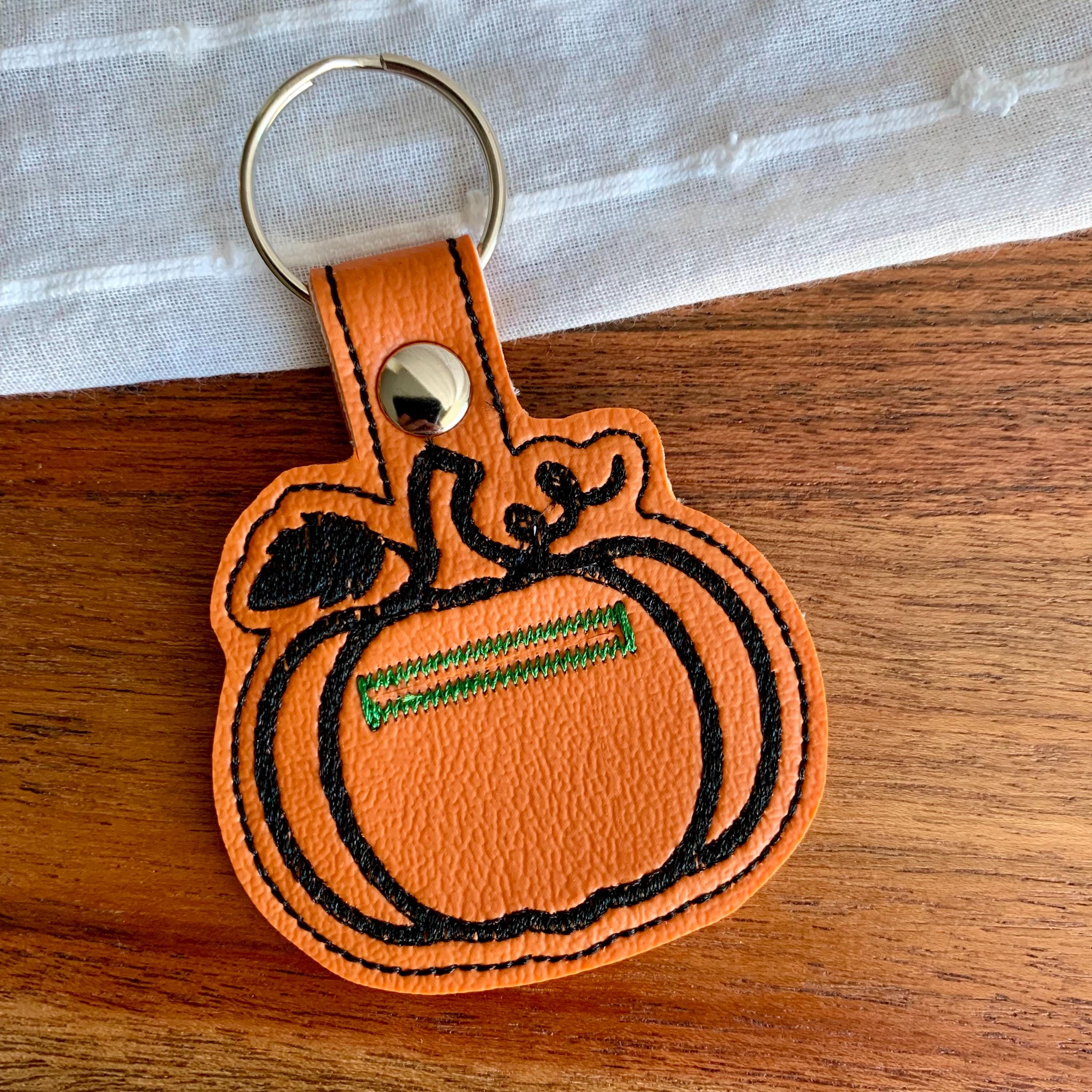Pumpkin Quarter Holder Keychain