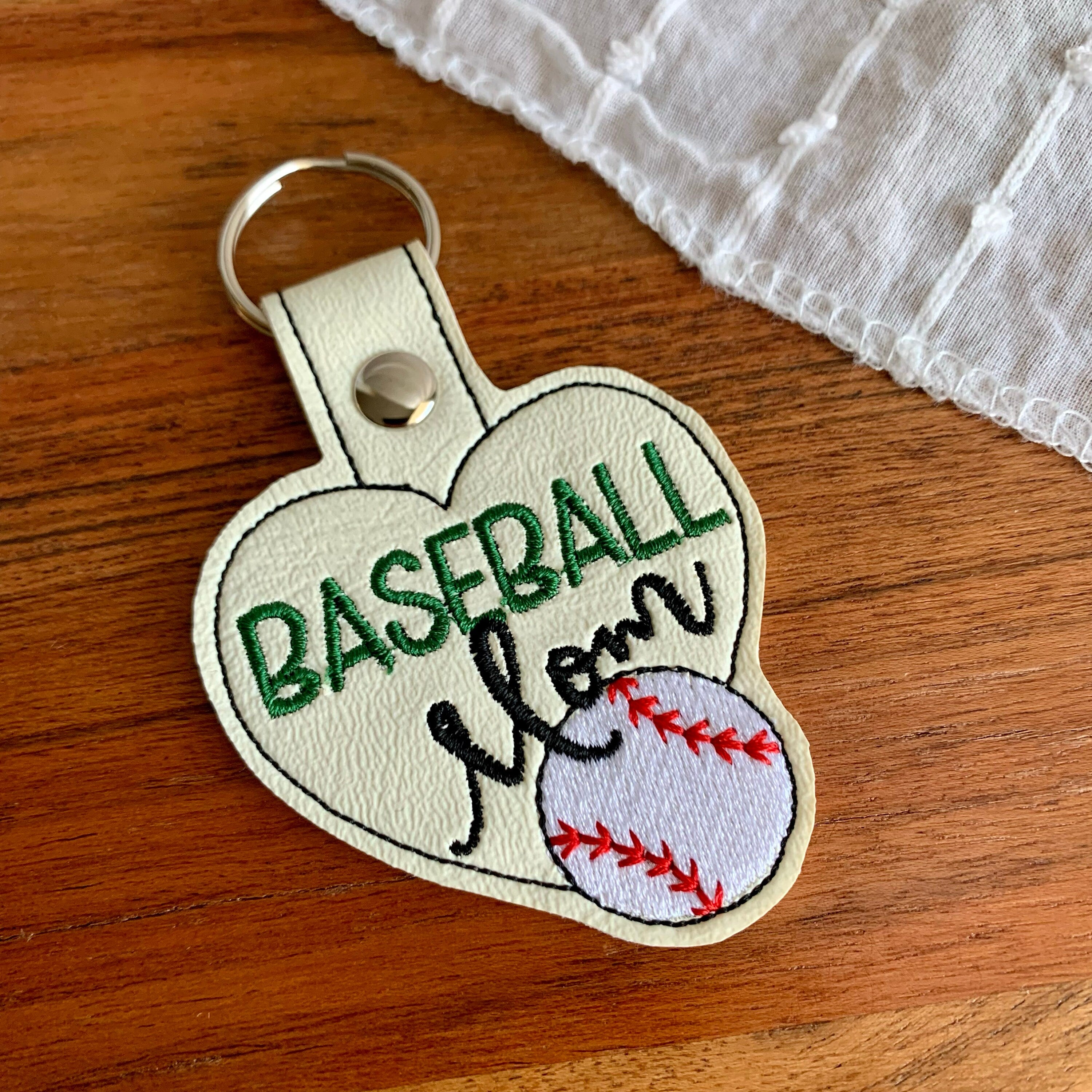 Baseball Mom Keychain