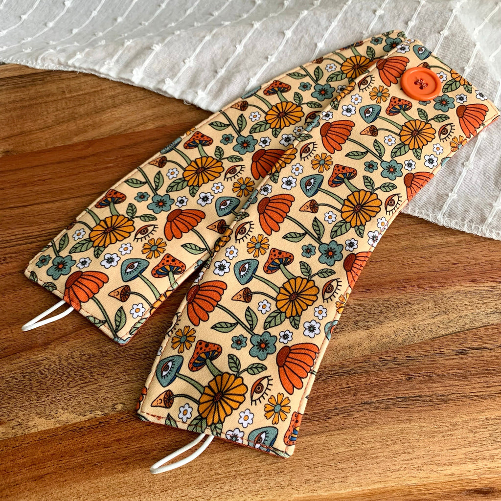 Mushroom Floral Reusable Coffee Cozy