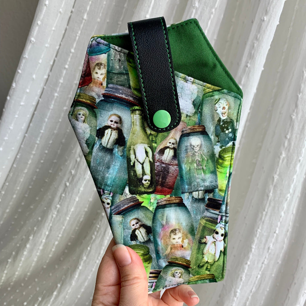 Creepy Dolls Coffin Sunglasses Case