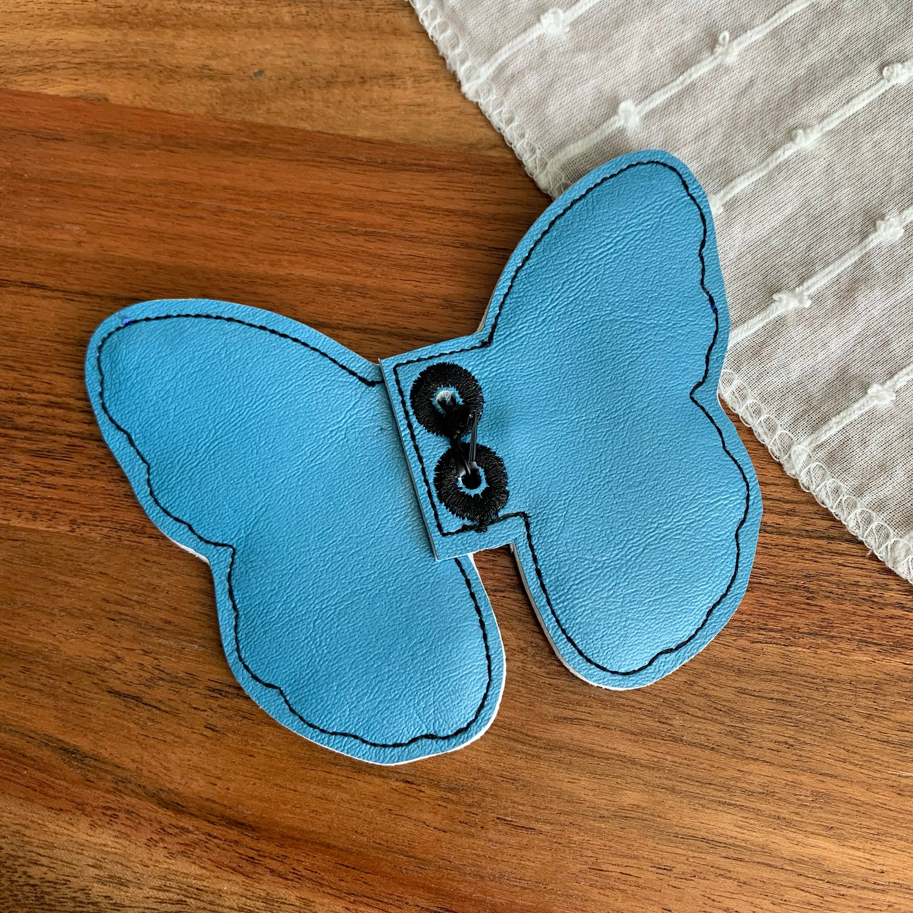 Blue Butterfly Shoe Wings