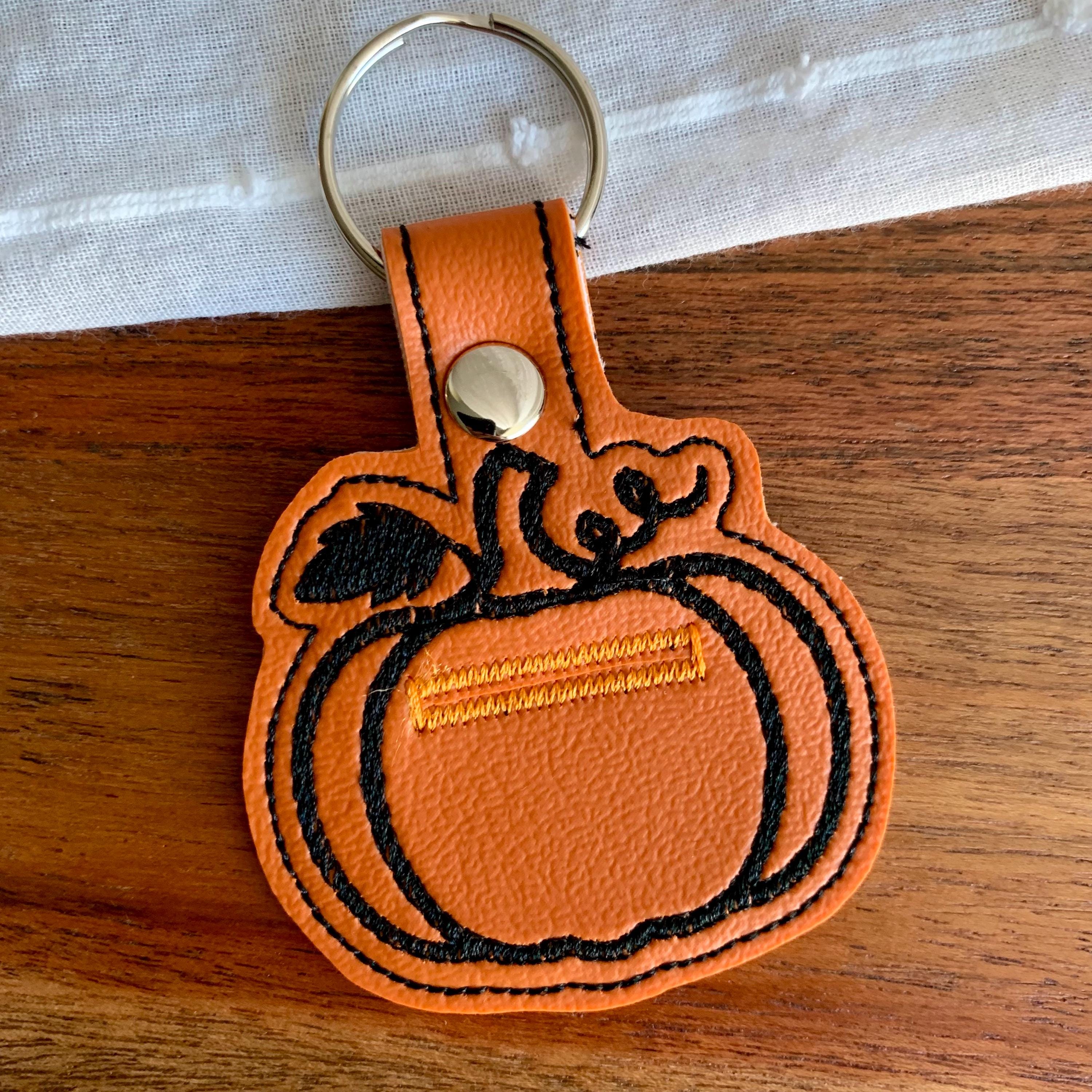 Pumpkin Quarter Holder Keychain