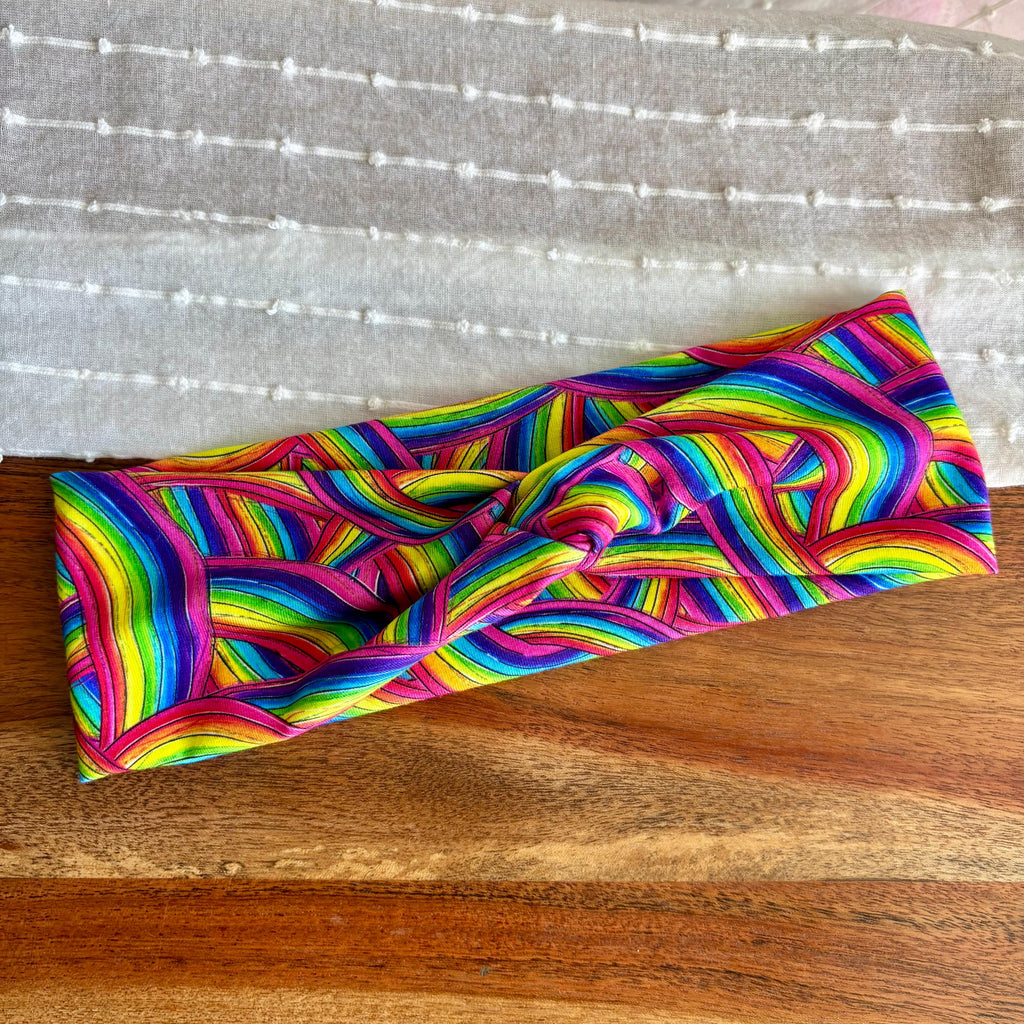 Rainbow Stripes Headband