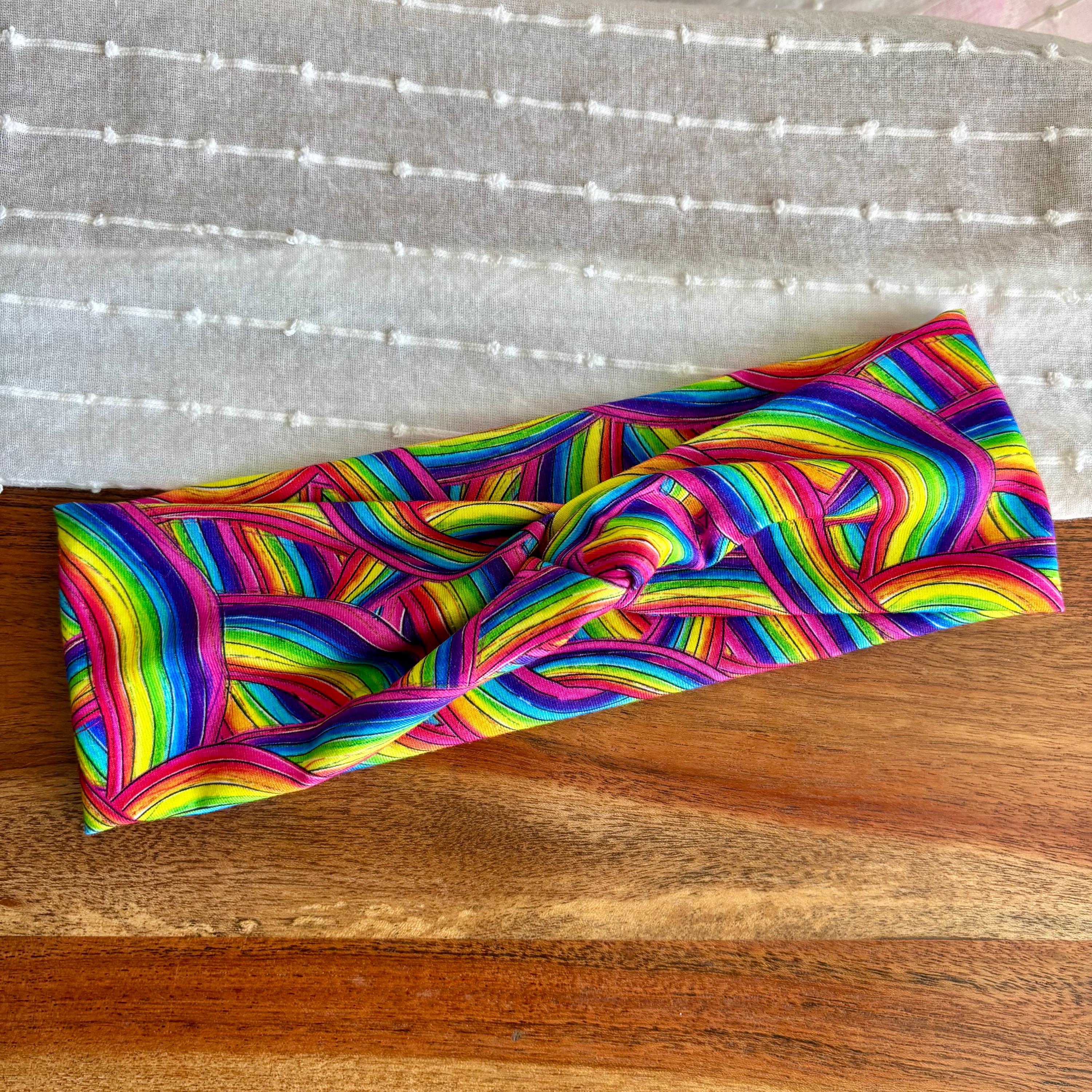 Rainbow Stripes Headband