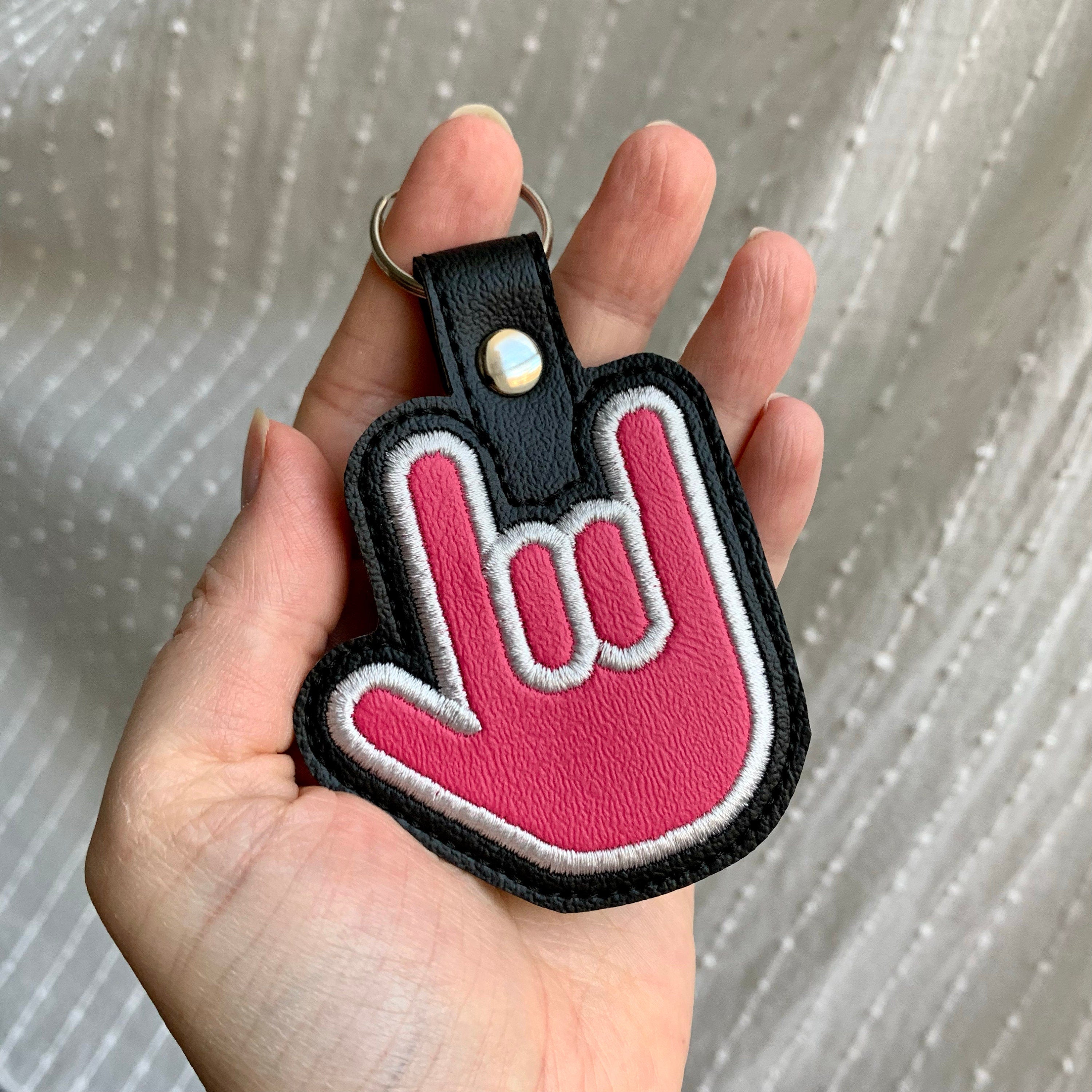 ASL I Love You Keychain